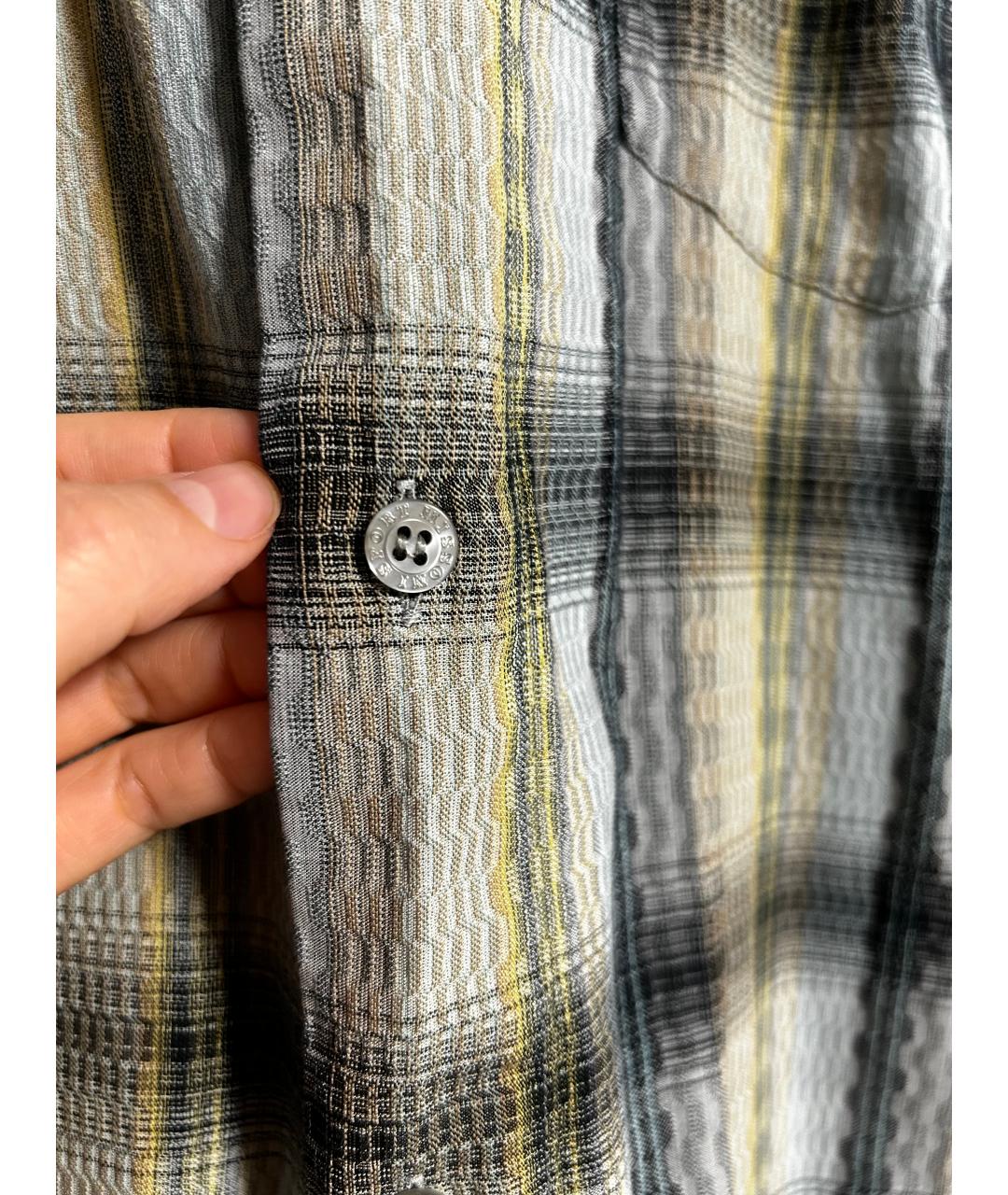 MISSONI Серая хлопковая кэжуал рубашка, фото 5