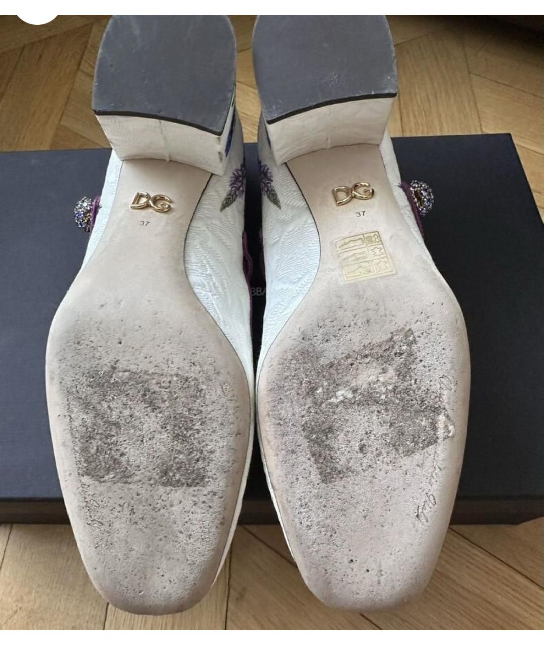 DOLCE&GABBANA Мульти текстильные туфли, фото 7