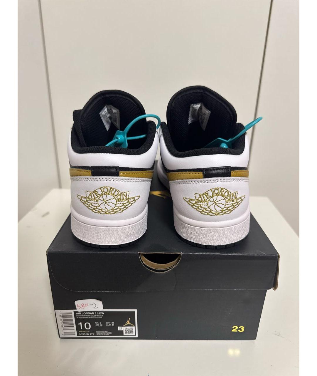 NIKE Белые низкие кроссовки / кеды из искусственной кожи, фото 4