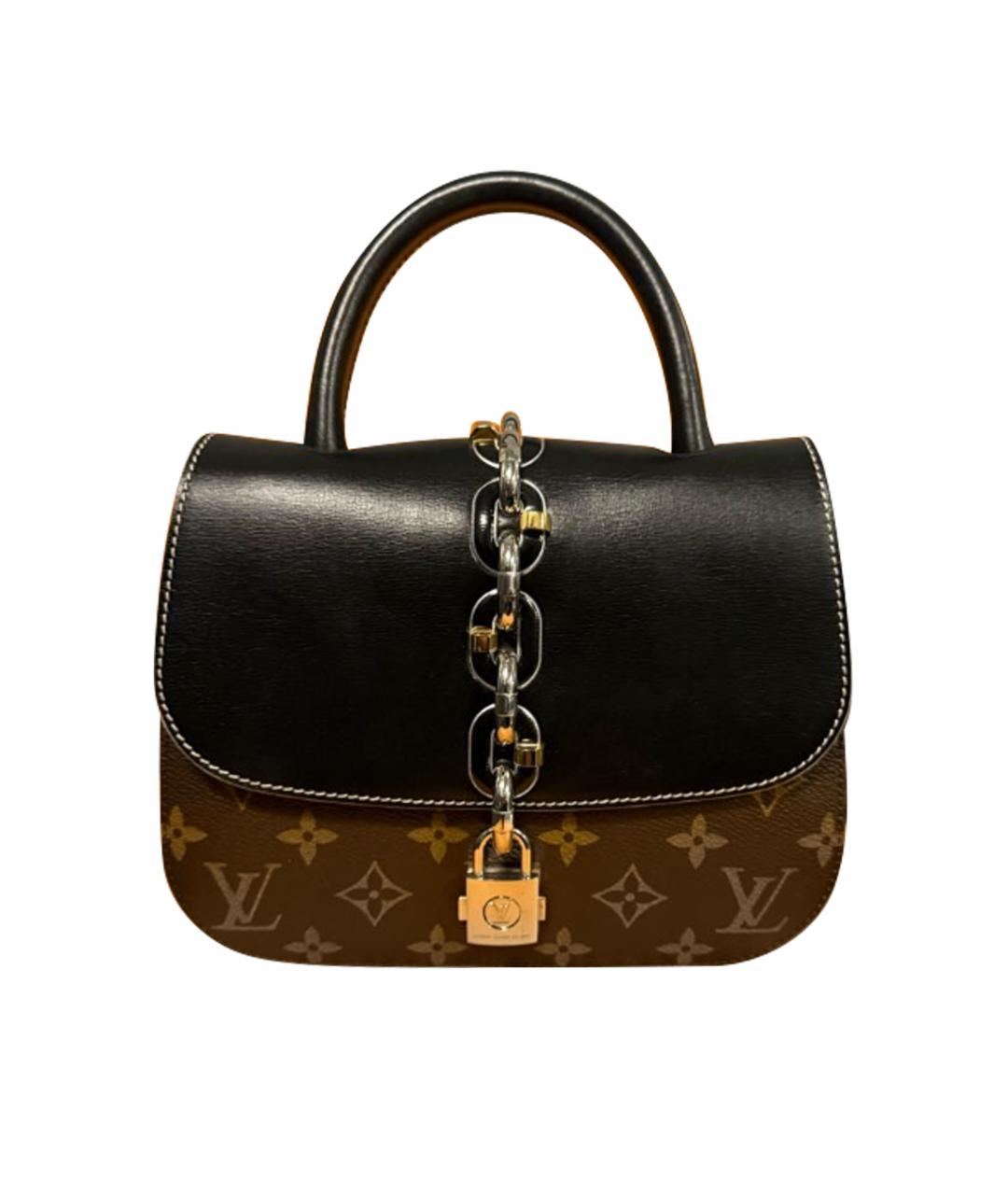 LOUIS VUITTON Коричневая кожаная сумка через плечо, фото 1