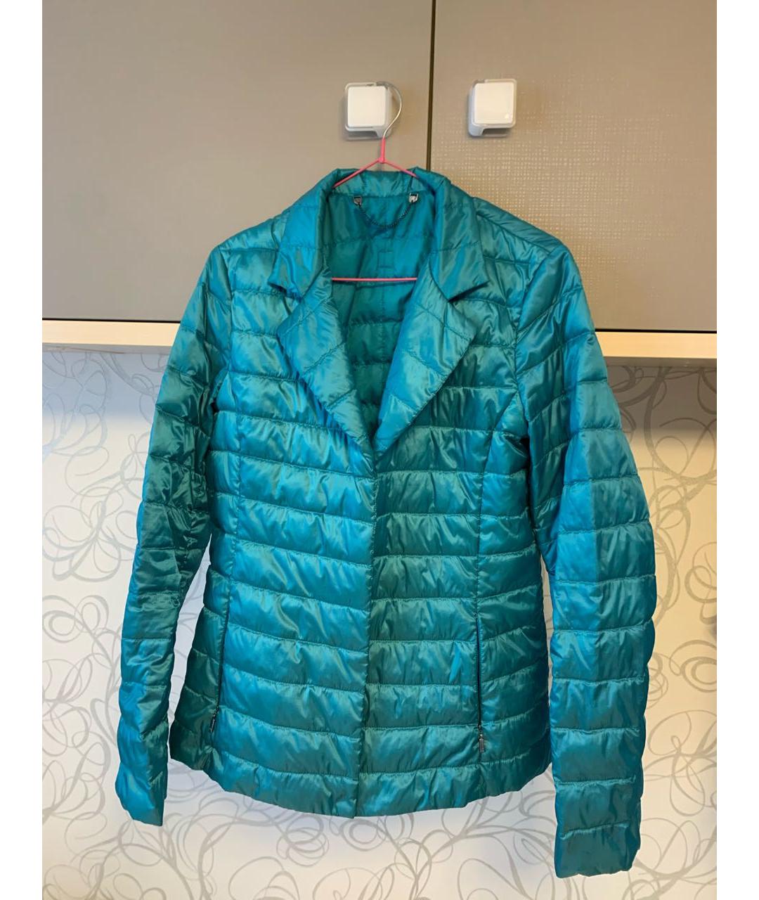 WEEKEND MAX MARA Бирюзовая полиэстеровая куртка, фото 6