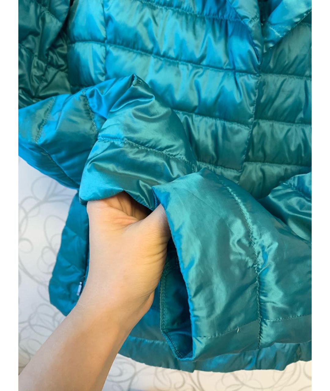 WEEKEND MAX MARA Бирюзовая полиэстеровая куртка, фото 5
