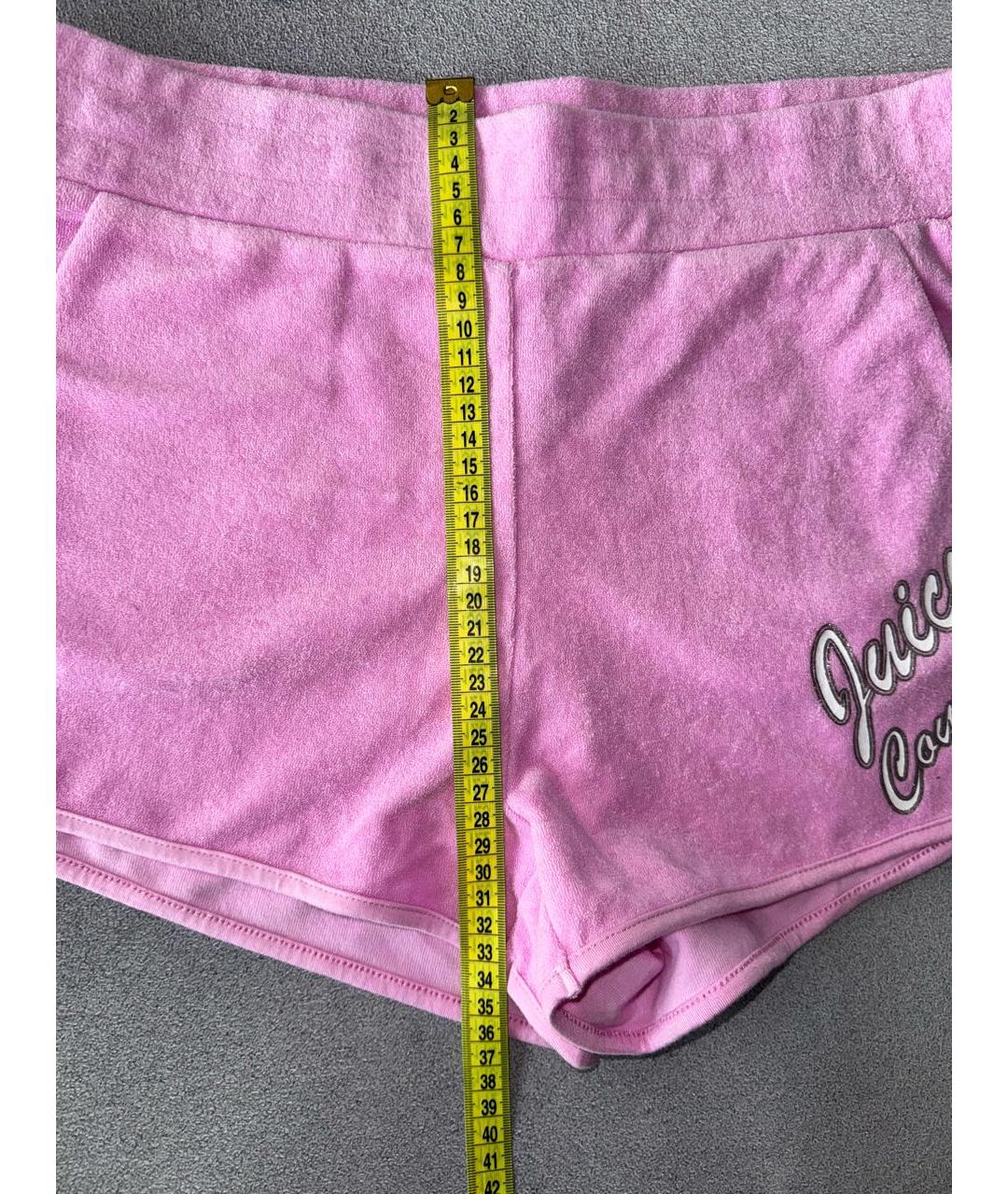 JUICY COUTURE Розовые хлопковые шорты, фото 6
