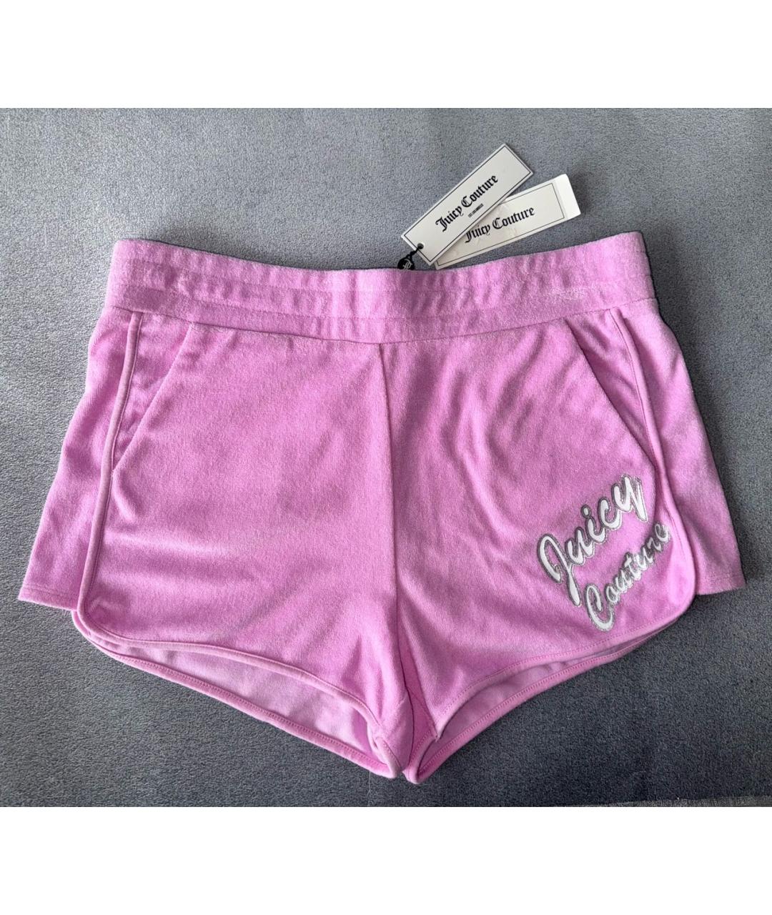 JUICY COUTURE Розовые хлопковые шорты, фото 9