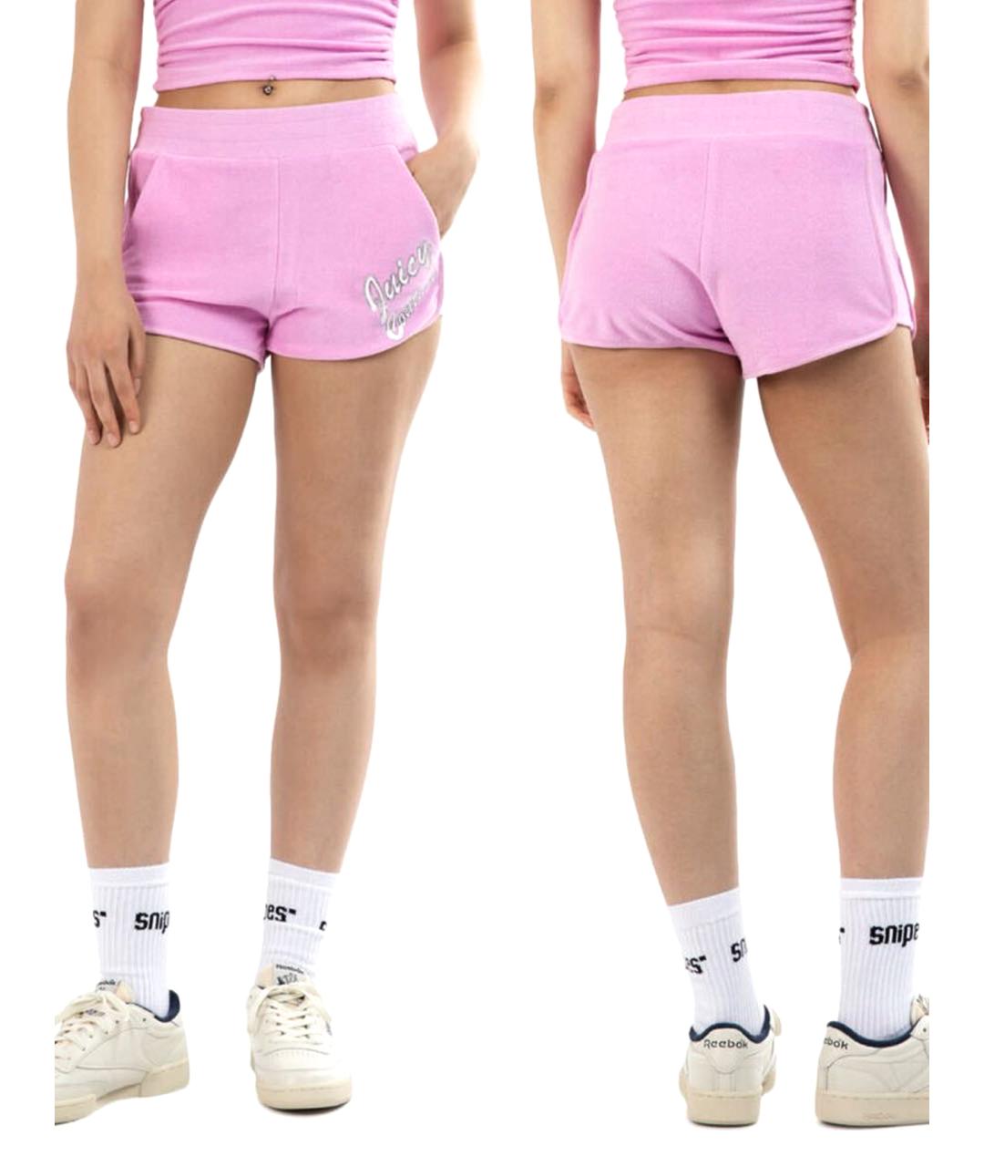JUICY COUTURE Розовые хлопковые шорты, фото 10