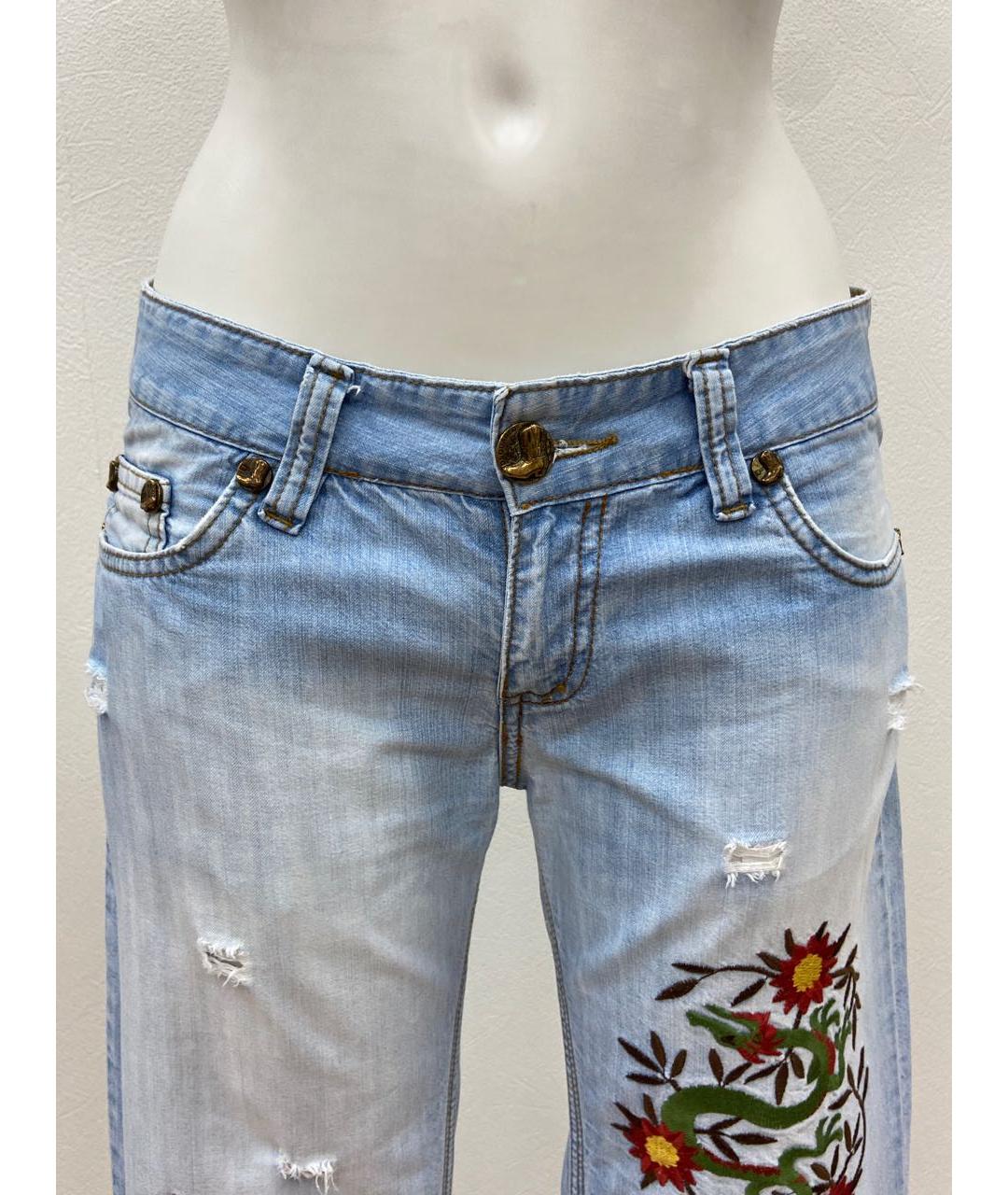 DSQUARED2 Голубые хлопковые джинсы клеш, фото 6