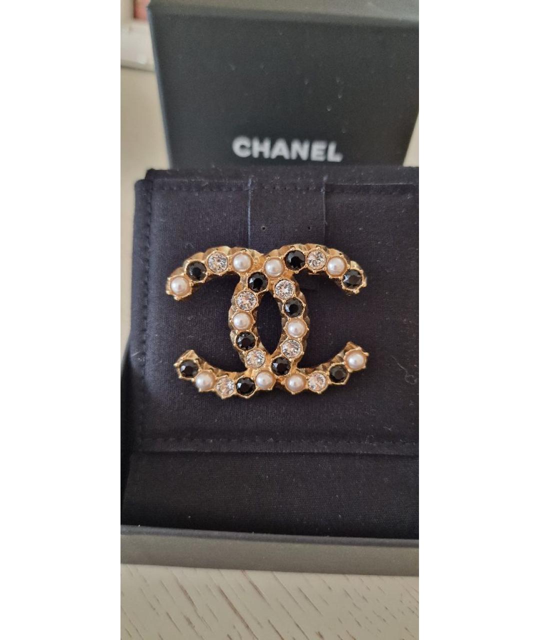 CHANEL Золотая латунная булавка / брошь, фото 2