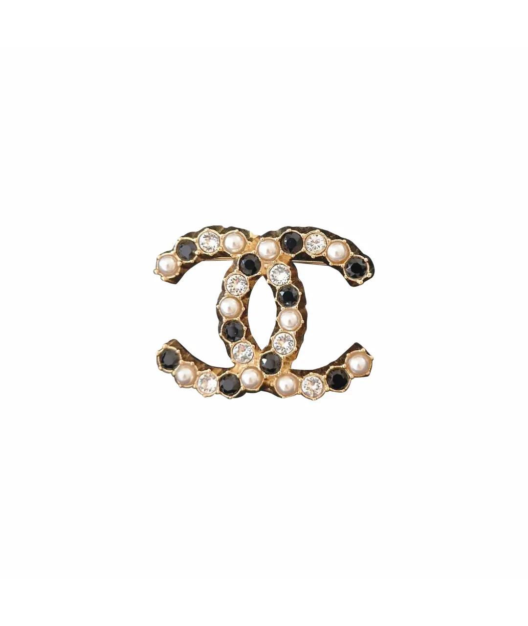 CHANEL Золотая латунная булавка / брошь, фото 1