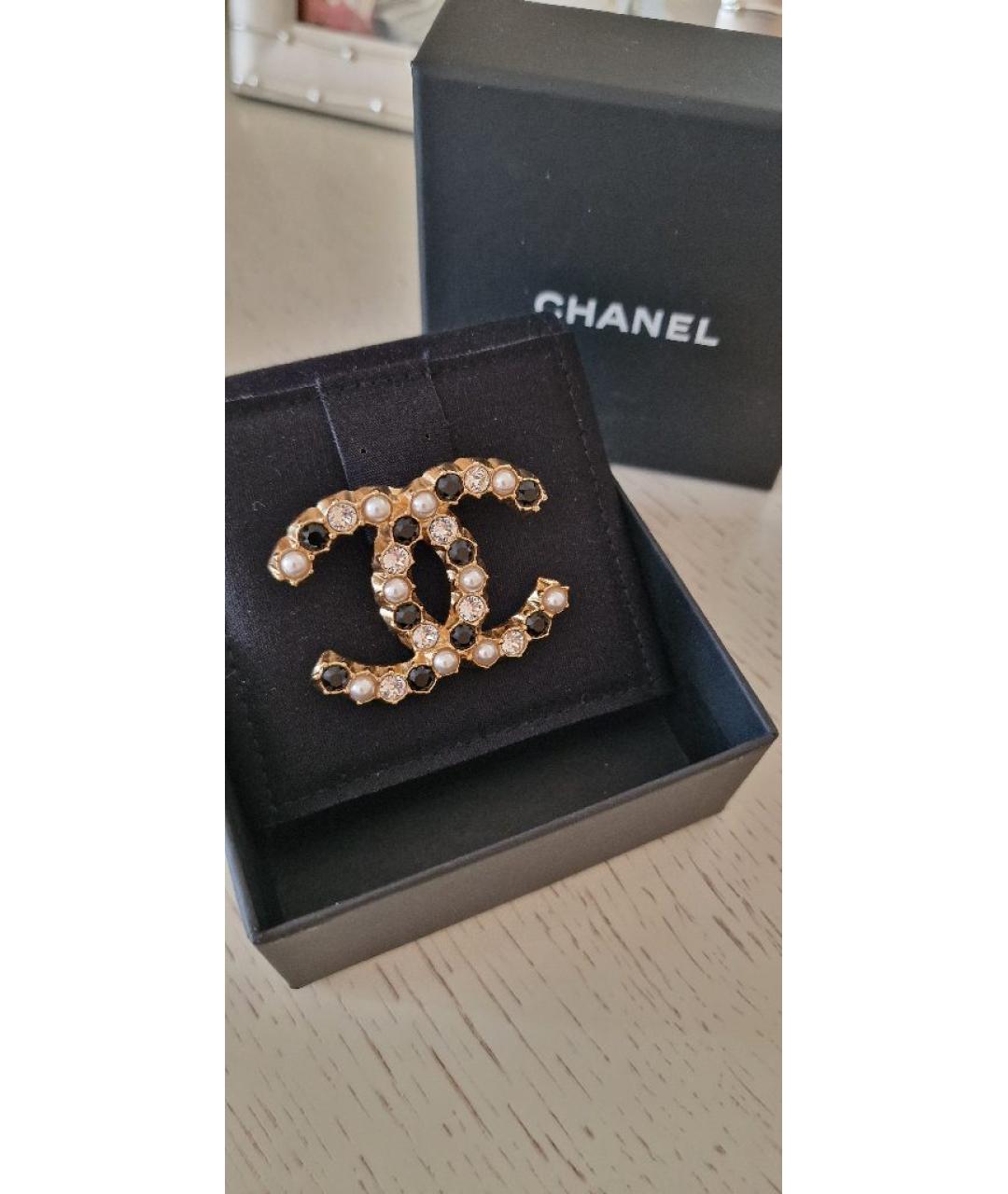 CHANEL Золотая латунная булавка / брошь, фото 8