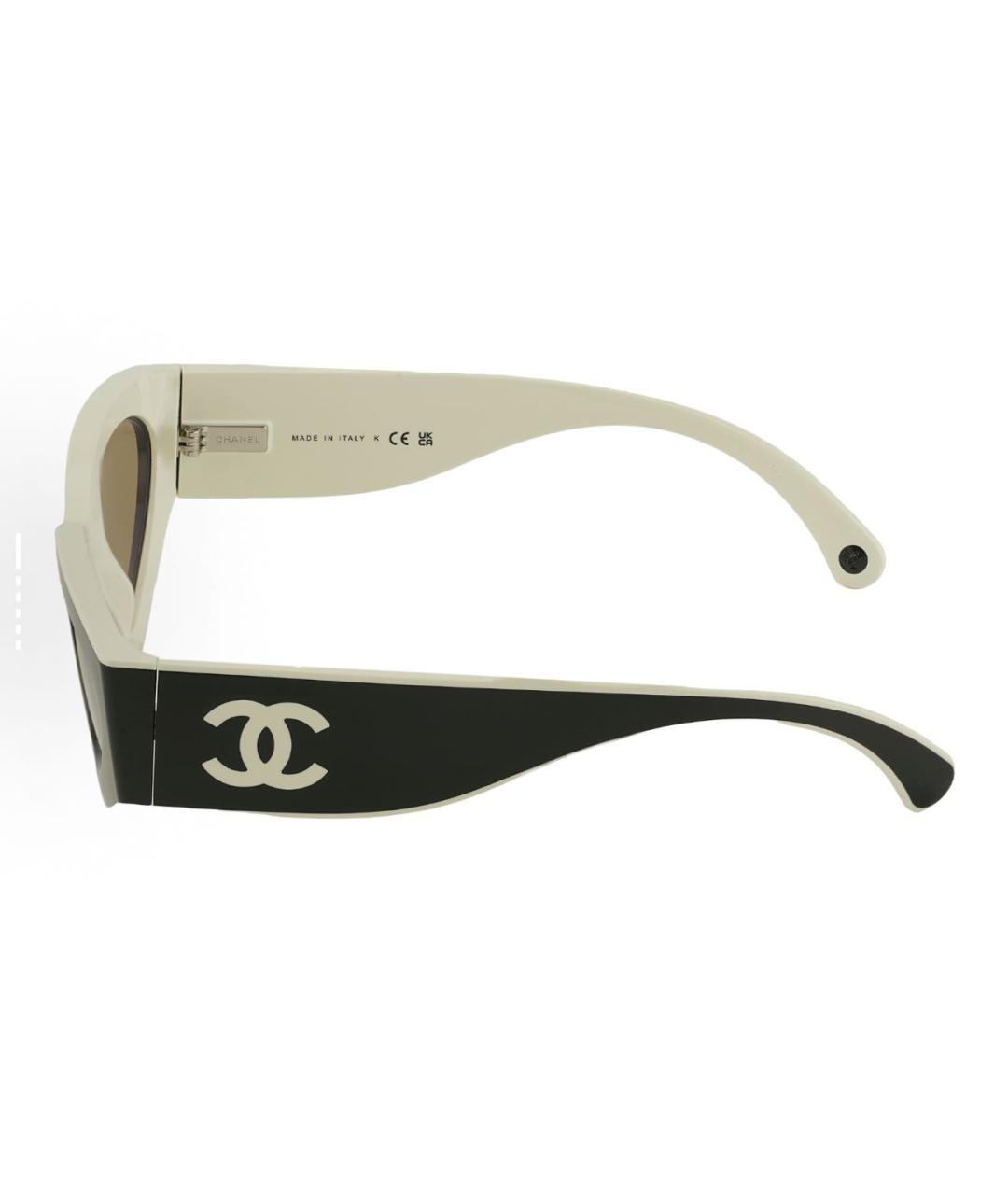 CHANEL Черные пластиковые солнцезащитные очки, фото 3