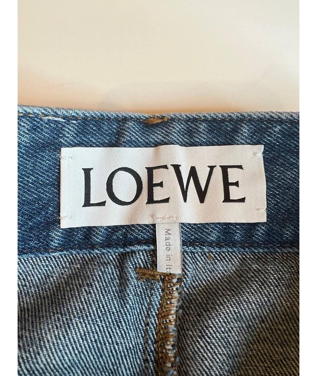LOEWE Синие прямые джинсы, фото 4
