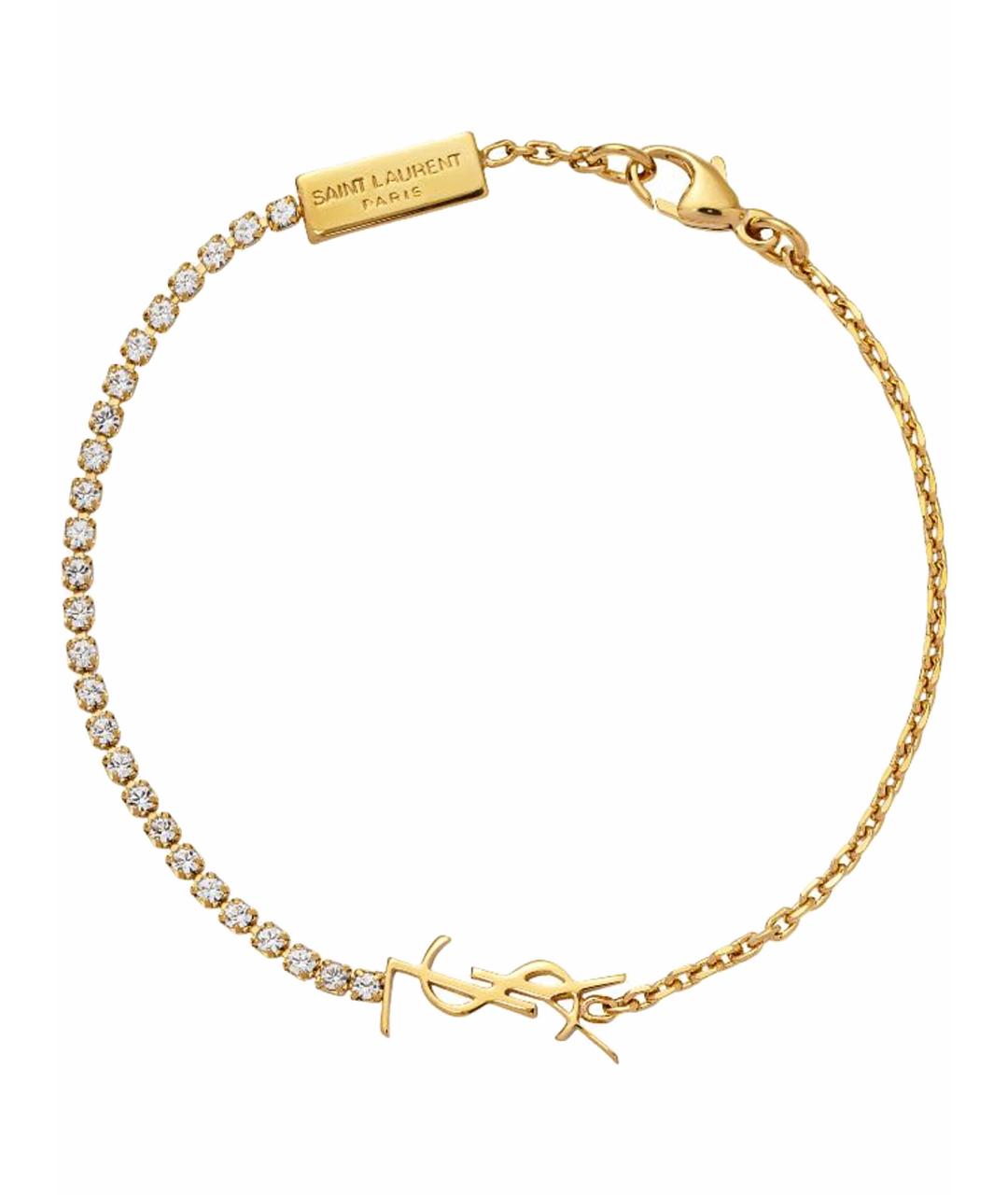 SAINT LAURENT Золотой браслет, фото 1