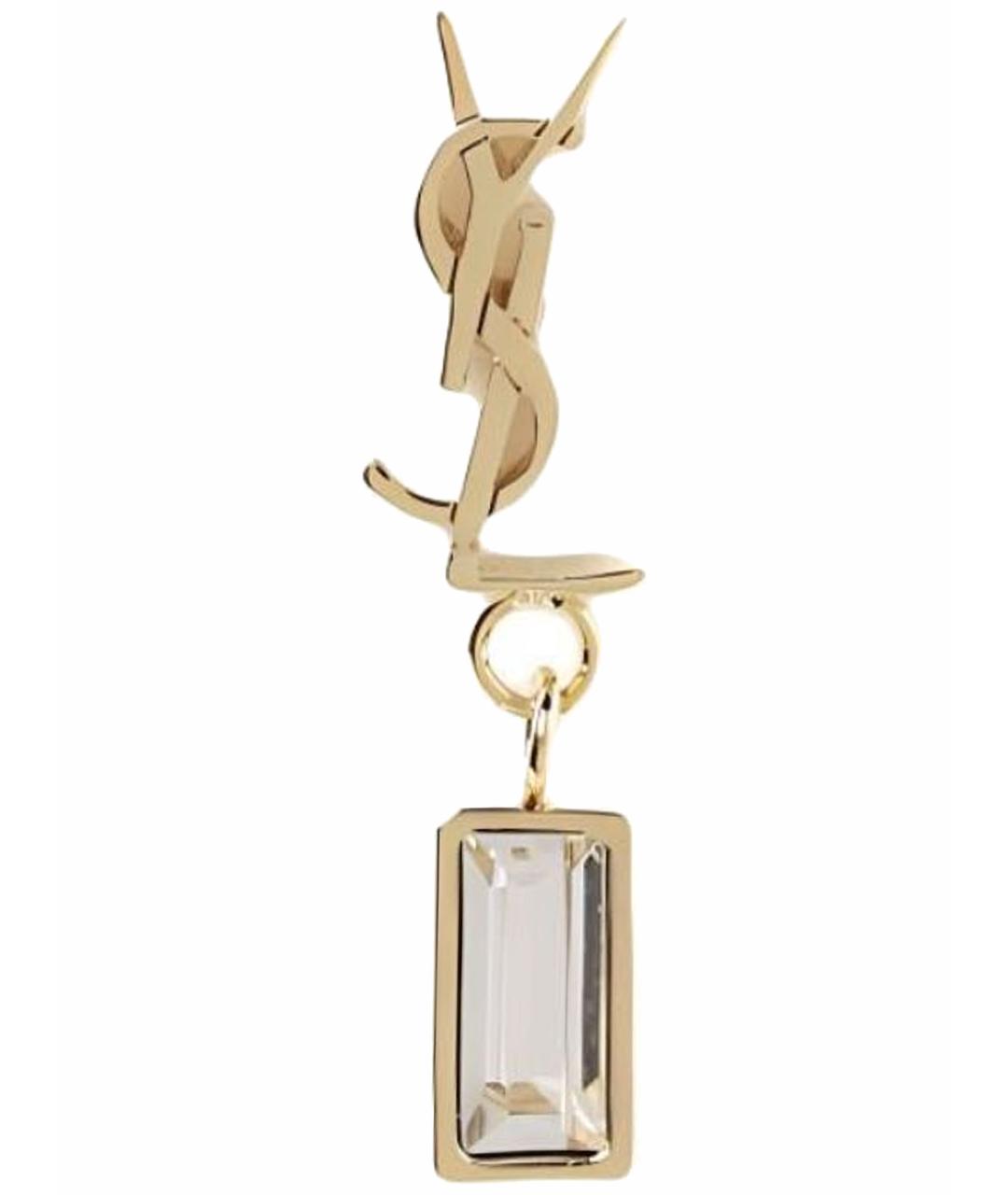 SAINT LAURENT Золотые серьги, фото 1