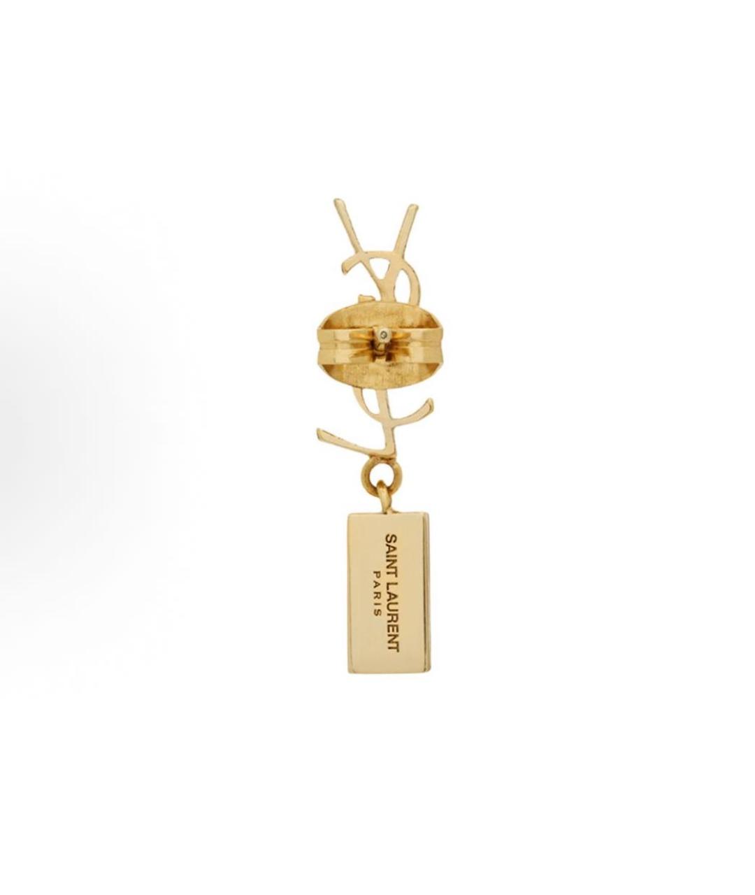 SAINT LAURENT Золотые серьги, фото 3