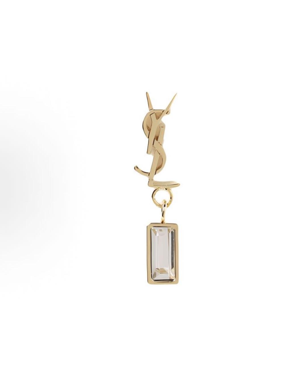 SAINT LAURENT Золотые серьги, фото 6