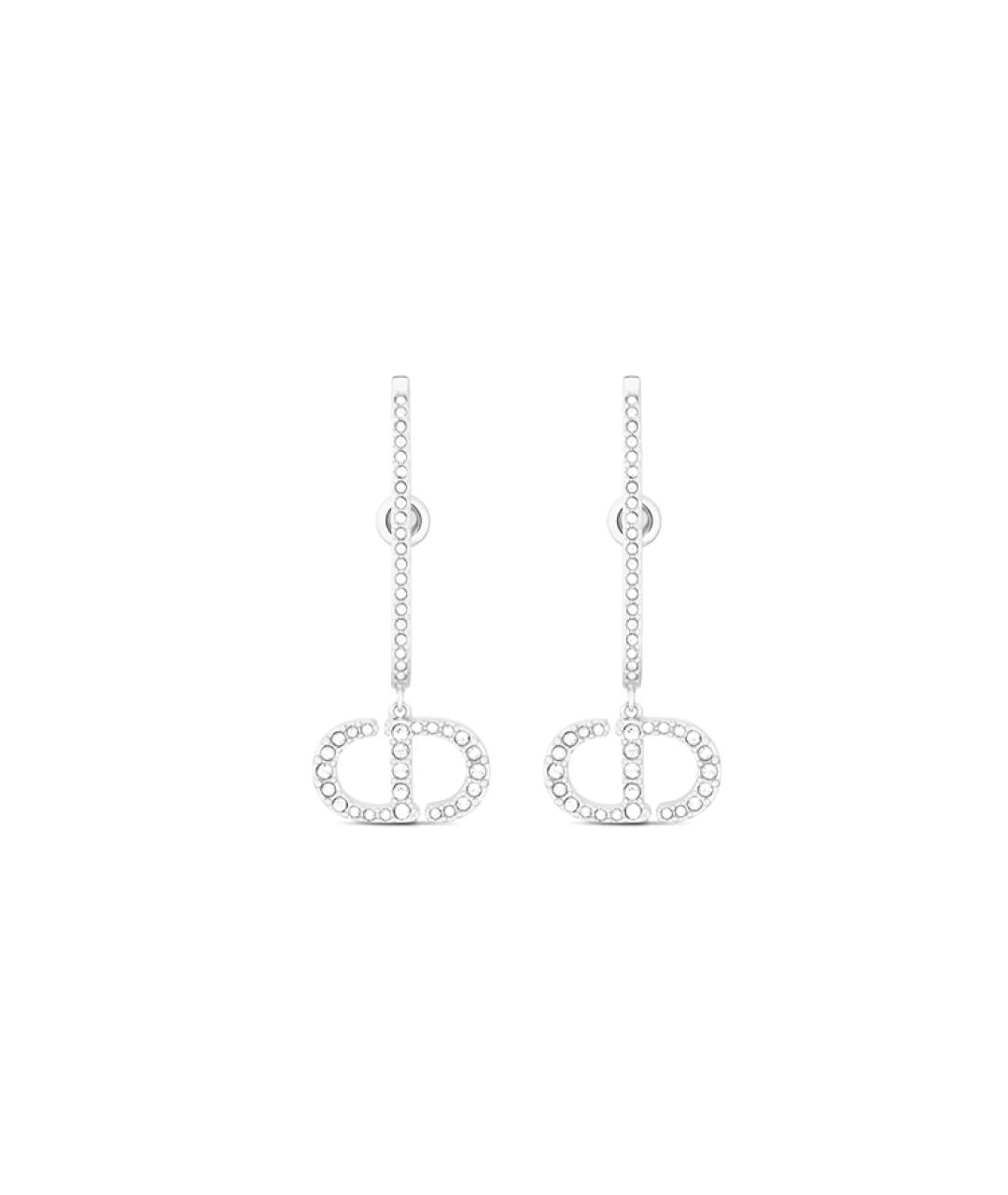 CHRISTIAN DIOR Серебряные металлические серьги, фото 2