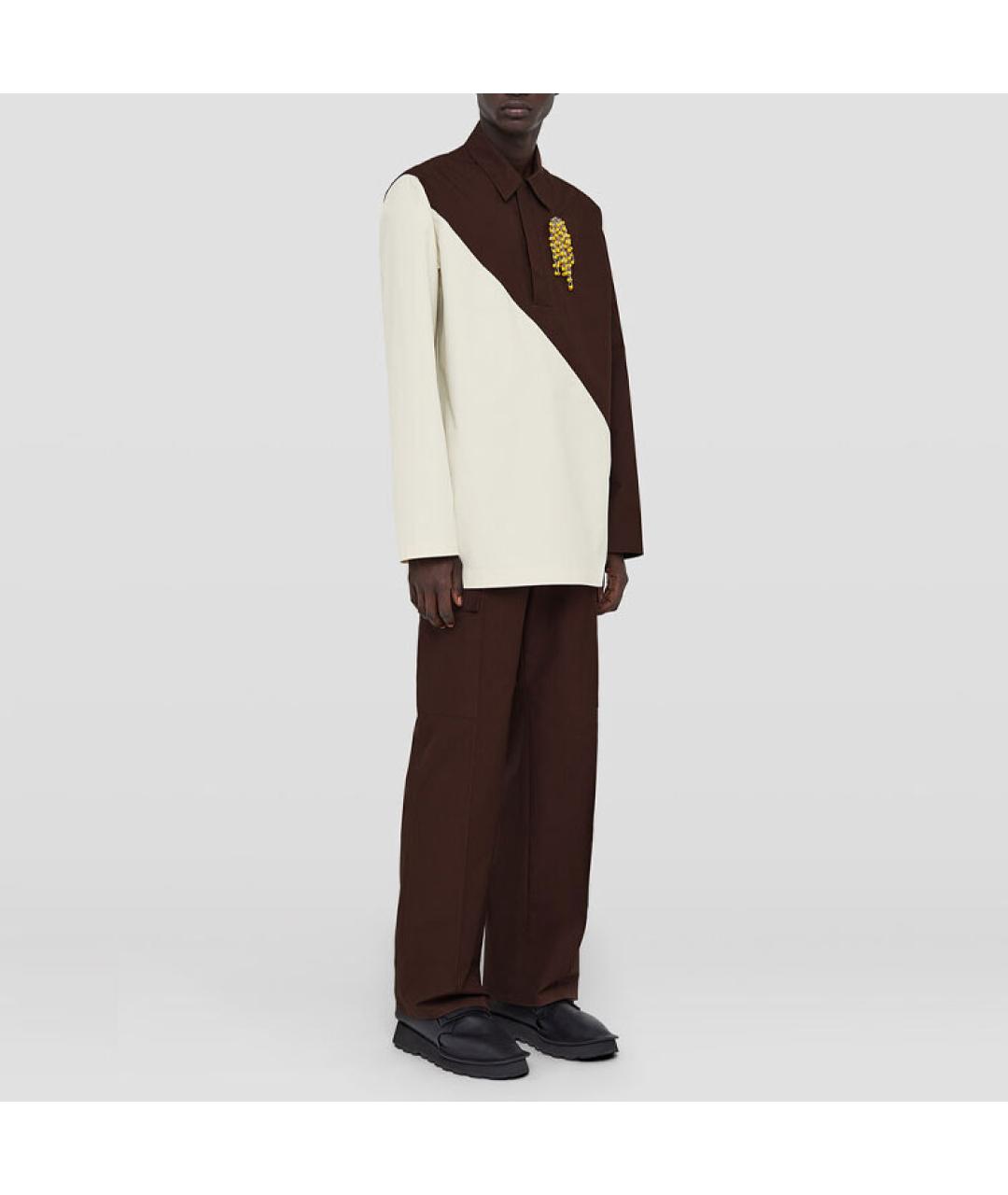 JIL SANDER Мульти хлопковая кэжуал рубашка, фото 4