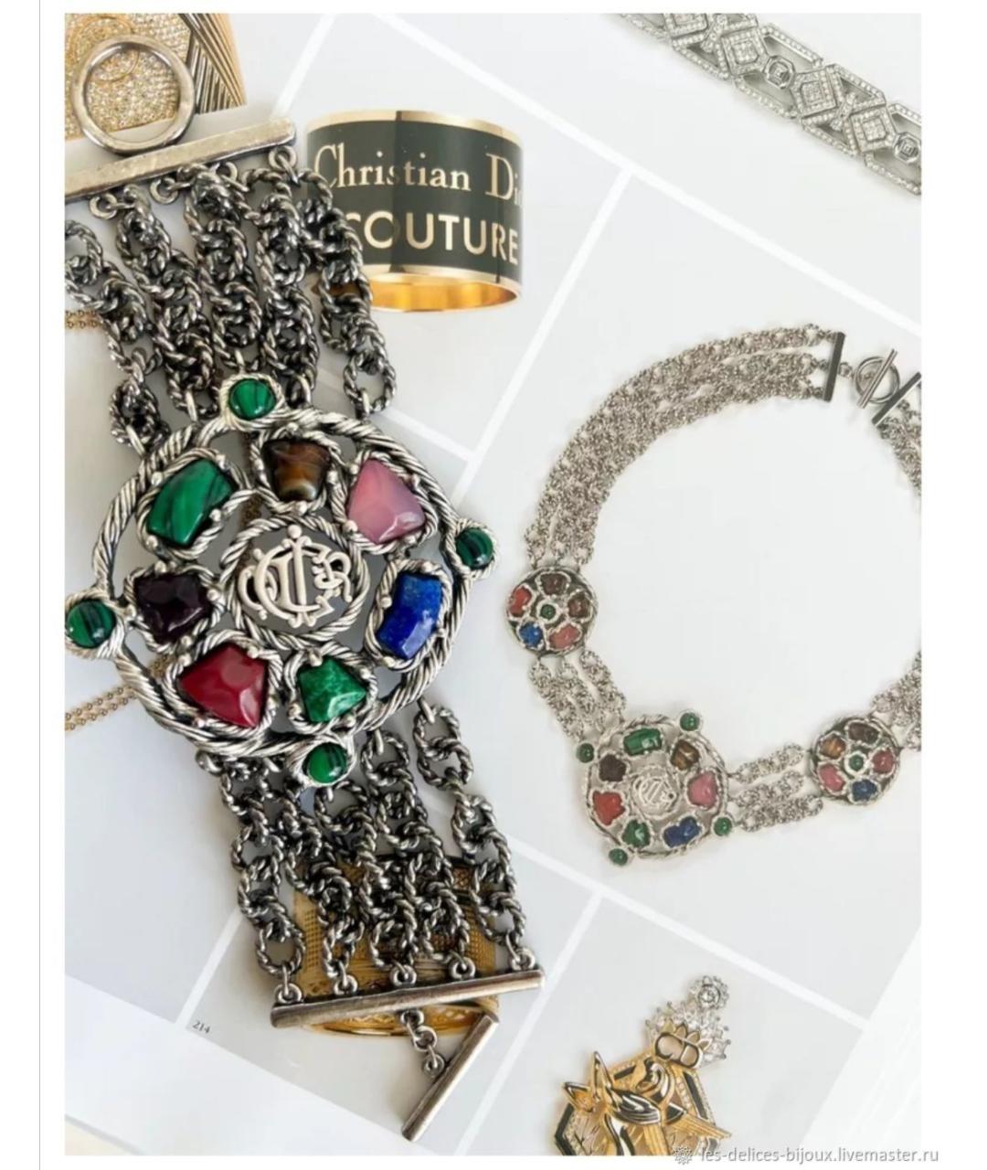 CHRISTIAN DIOR Серебряные с серебряным покрытием клипсы, фото 7