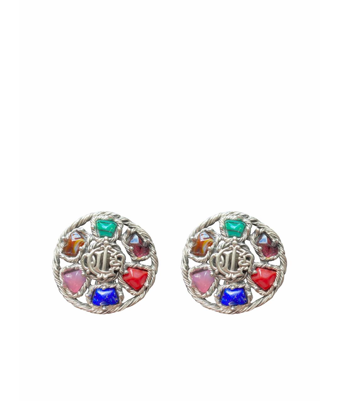 CHRISTIAN DIOR Серебряные с серебряным покрытием клипсы, фото 1