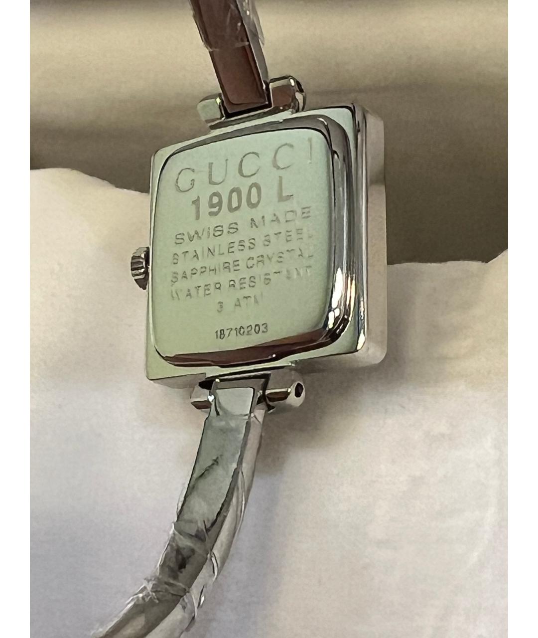 GUCCI Серебряные стальные часы, фото 6