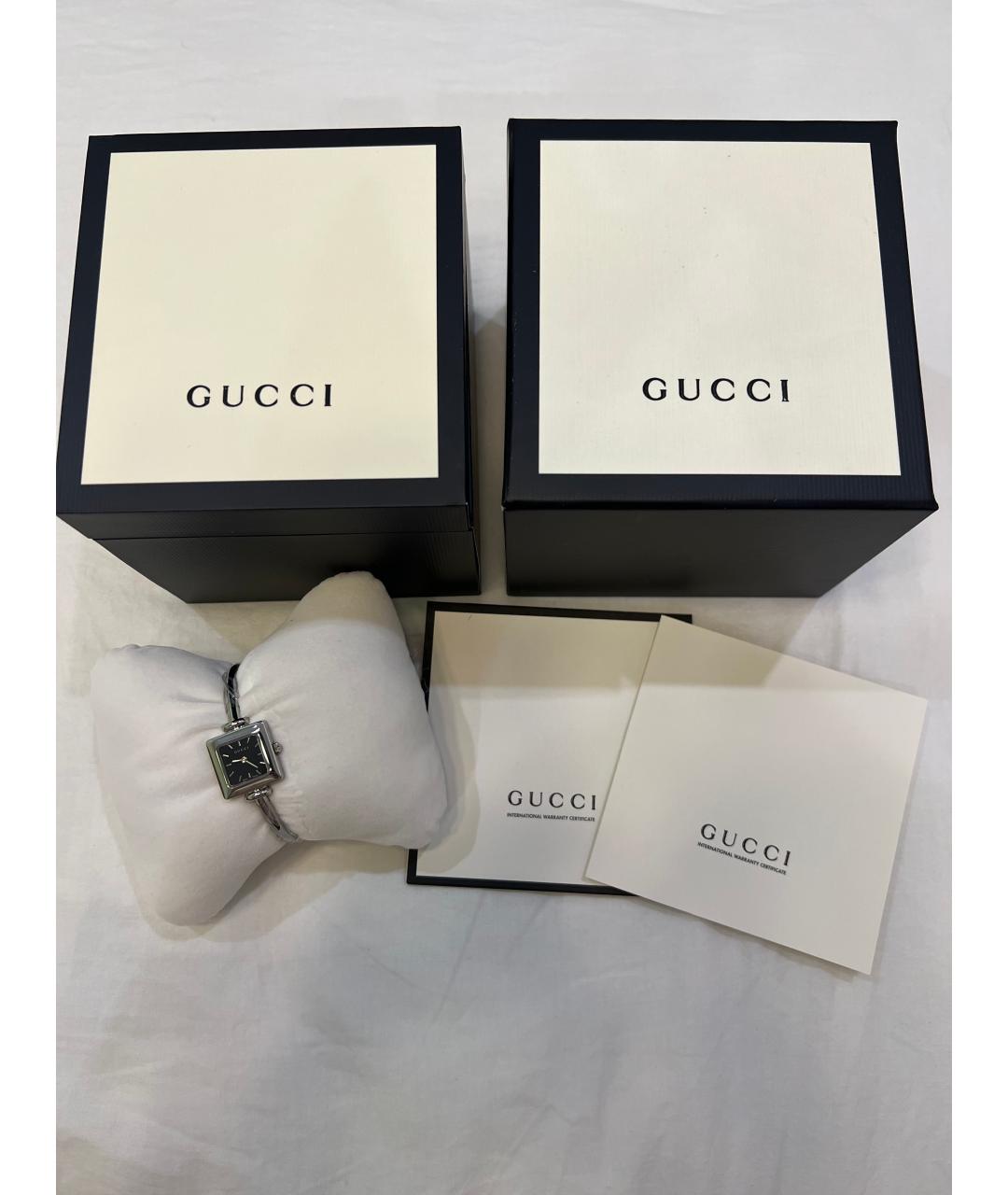 GUCCI Серебряные стальные часы, фото 4
