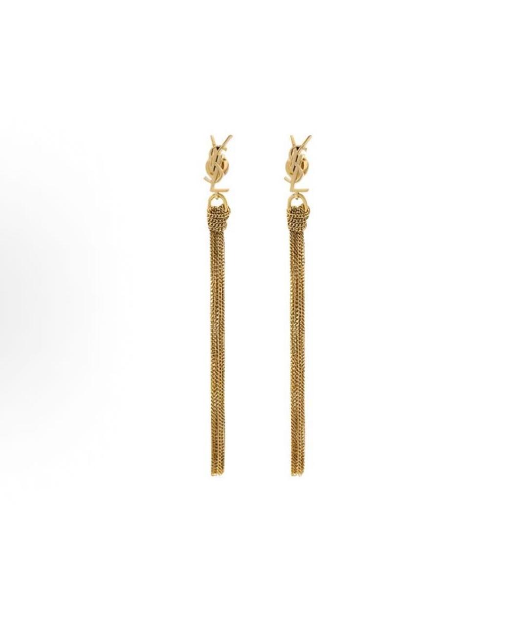 SAINT LAURENT Золотые серьги, фото 5
