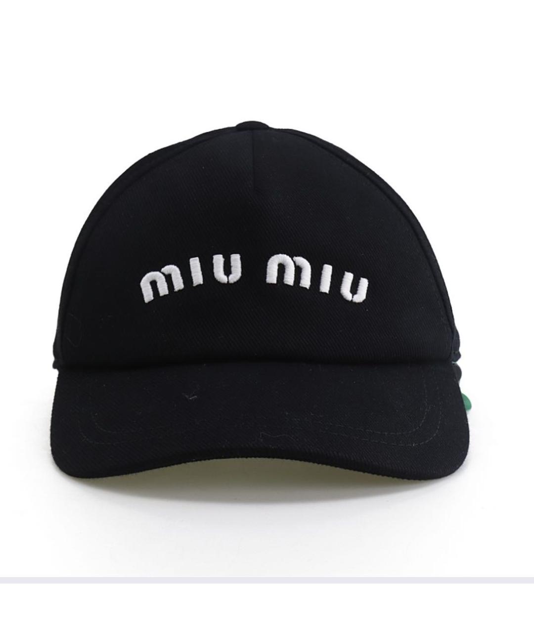MIU MIU Черная кепка, фото 5