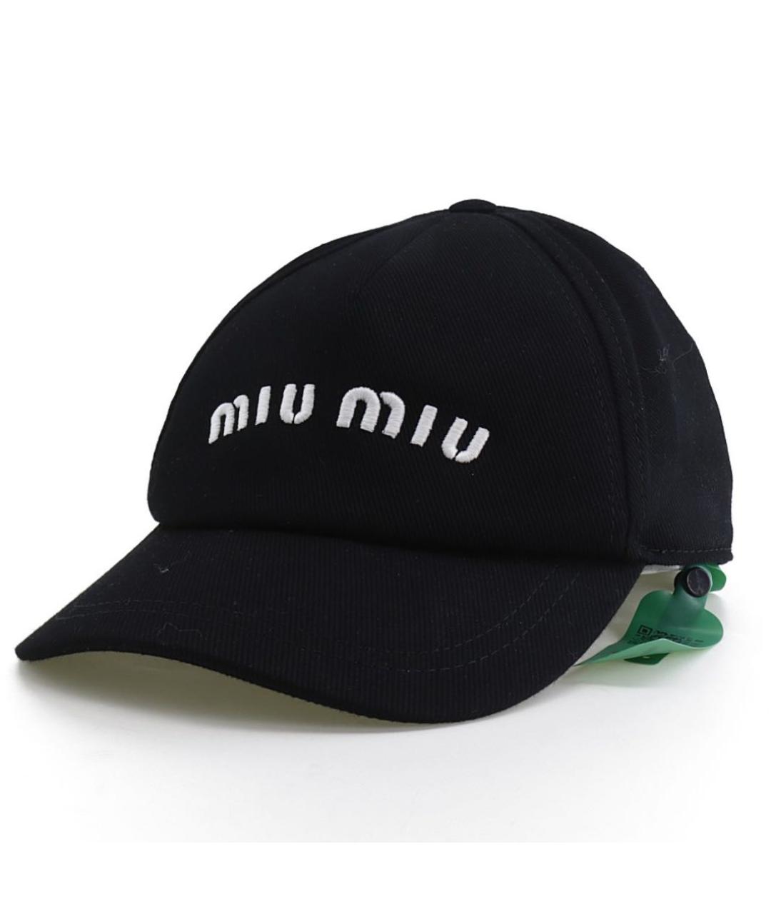 MIU MIU Черная кепка, фото 2