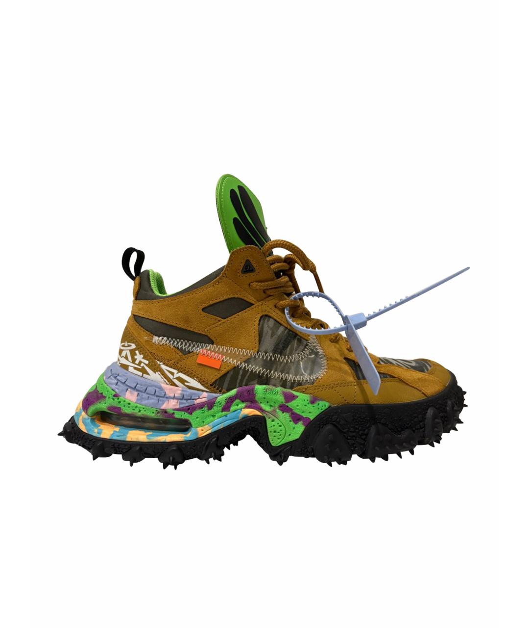 NIKE X OFF-WHITE Мульти синтетические высокие кроссовки / кеды, фото 1