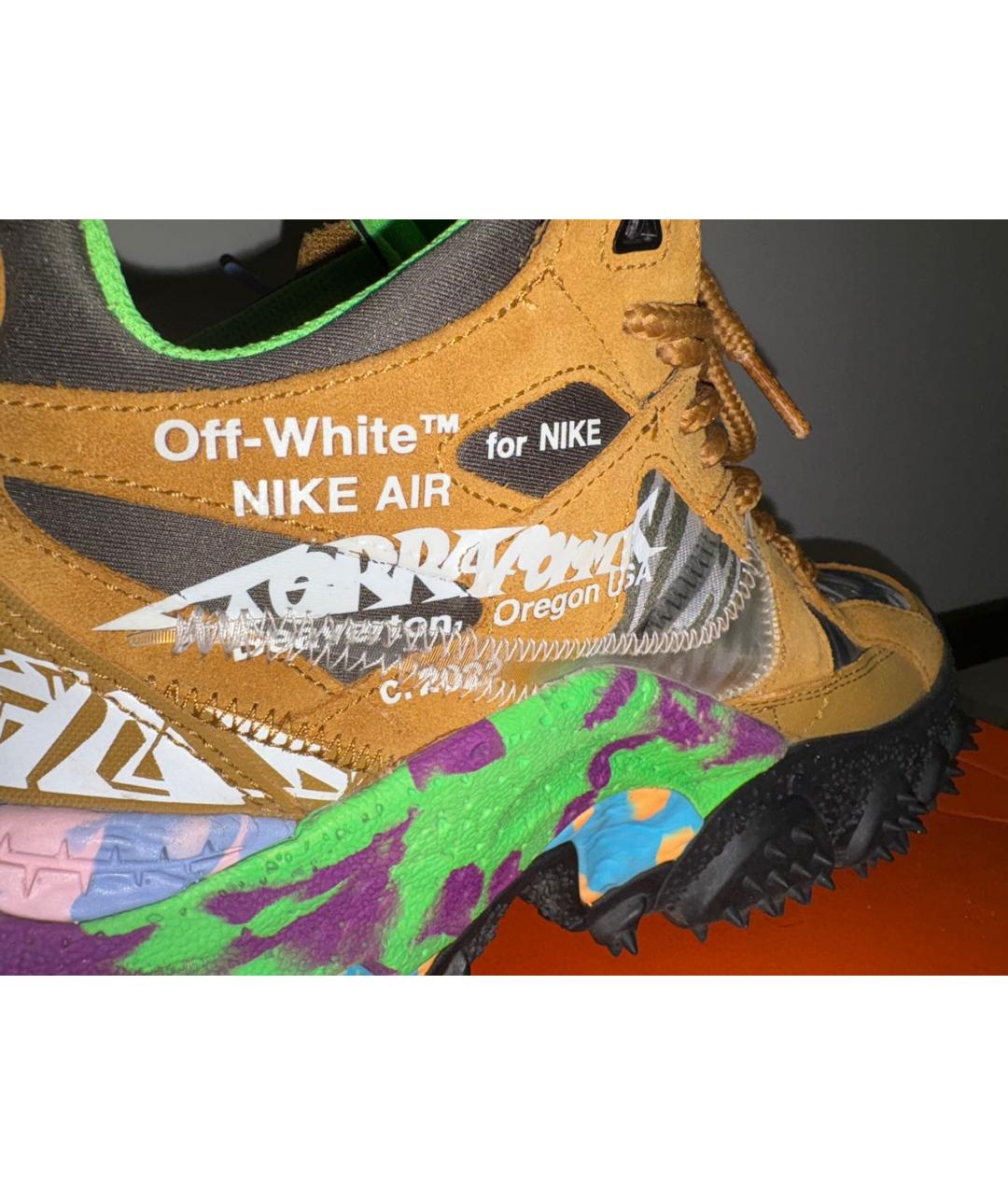 NIKE X OFF-WHITE Мульти синтетические высокие кроссовки / кеды, фото 5