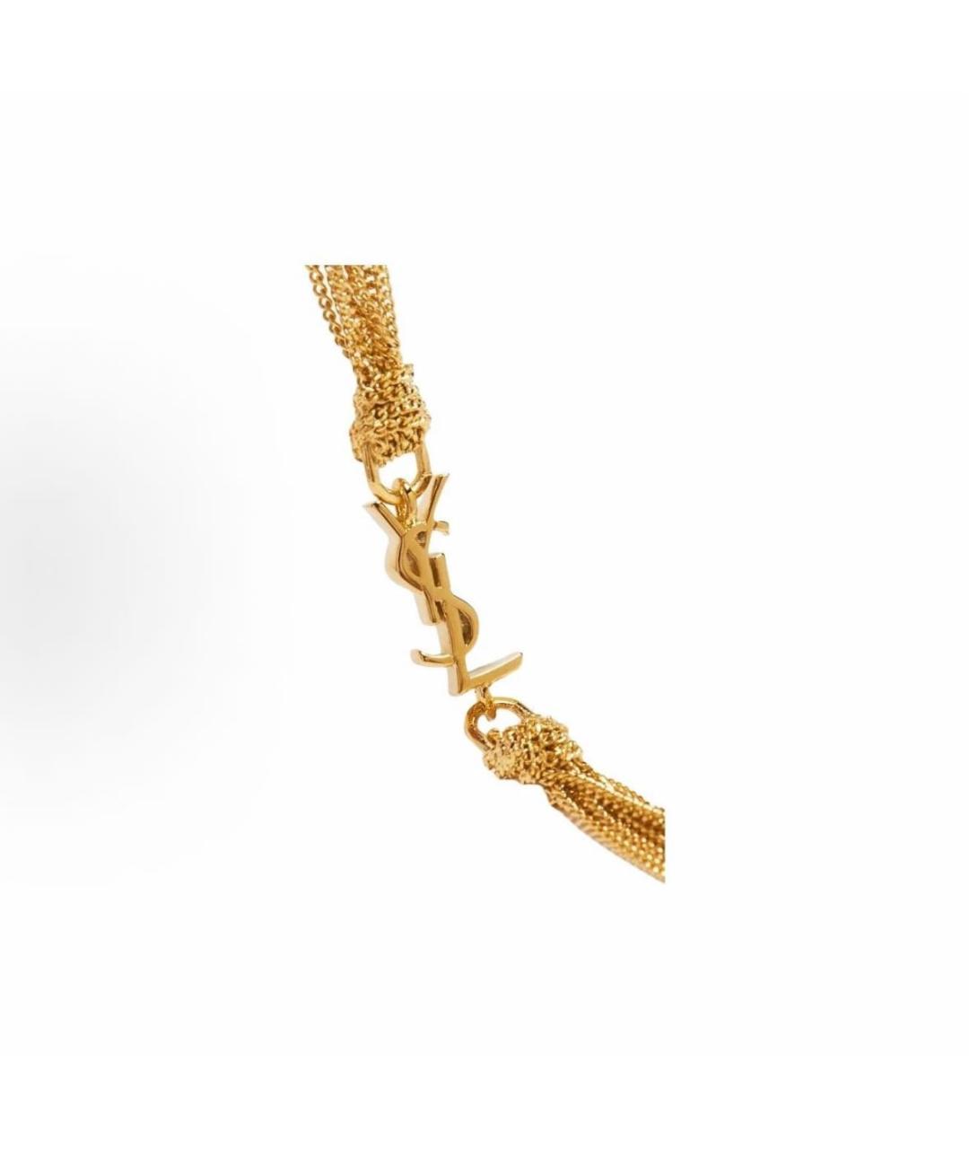 SAINT LAURENT Золотой браслет, фото 3