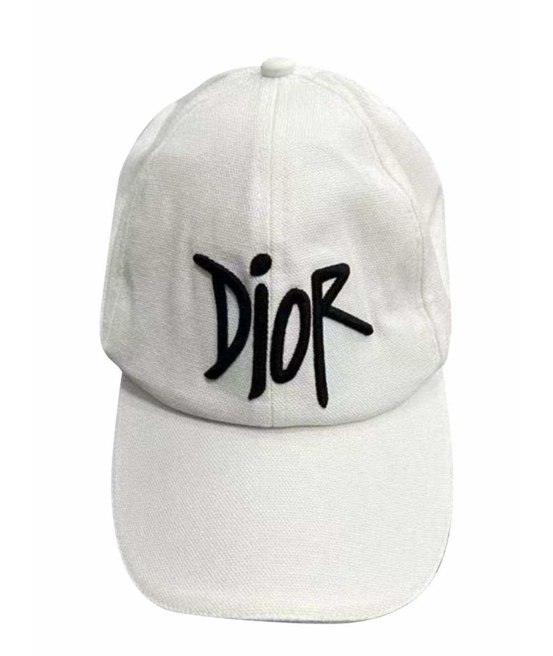 CHRISTIAN DIOR Белая кепка, фото 1
