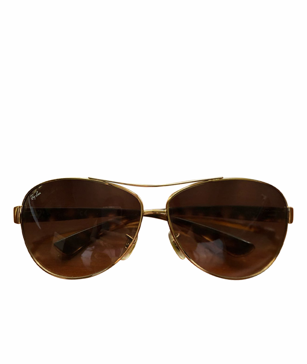RAY BAN Коричневые солнцезащитные очки, фото 1