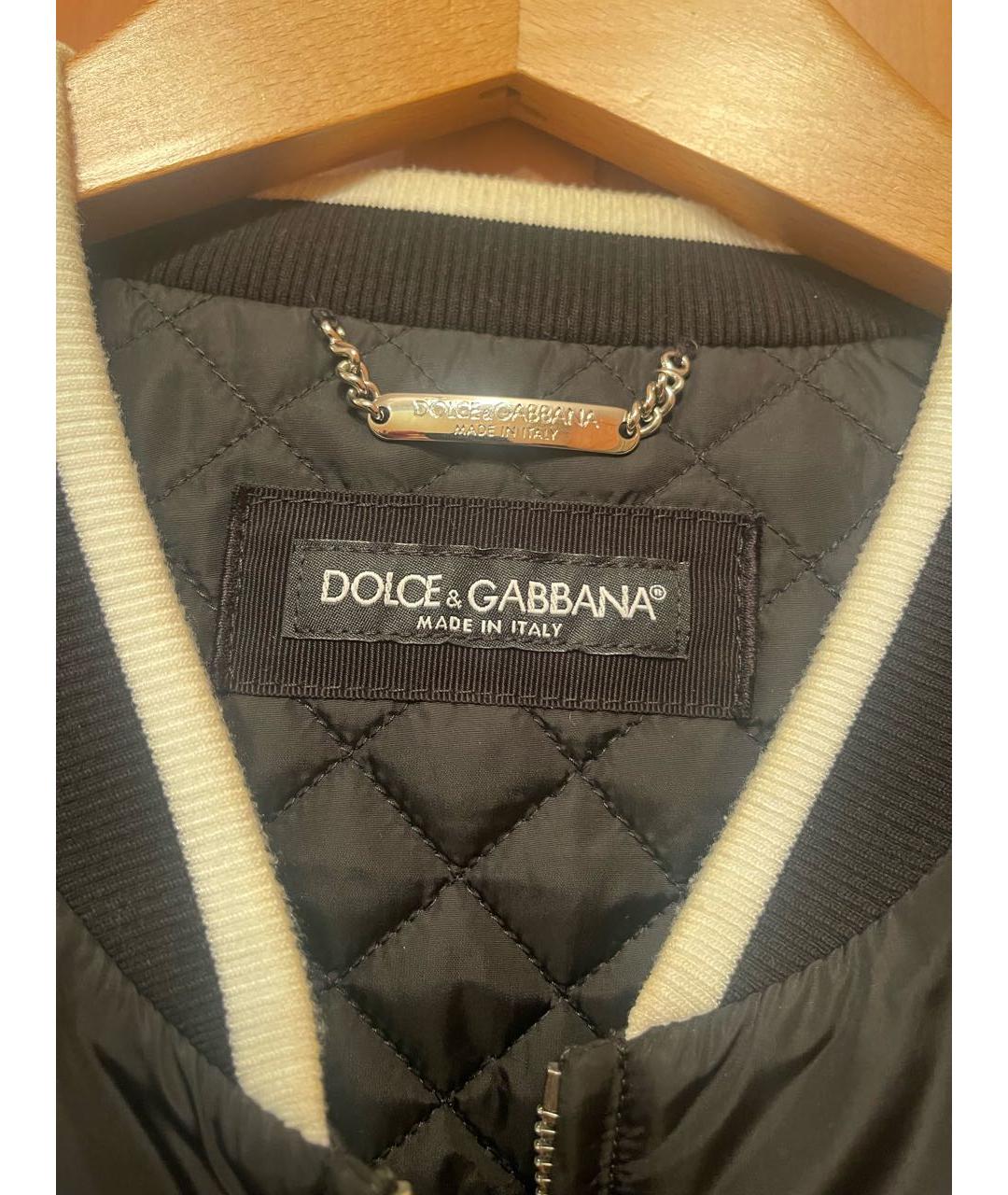 DOLCE&GABBANA Черная синтетическая куртка, фото 3