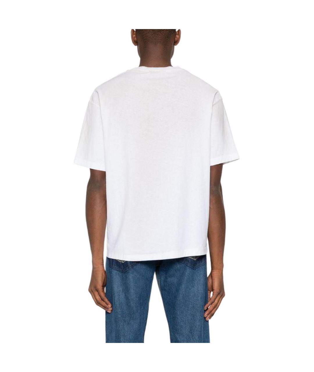 ACNE STUDIOS Белая хлопковая футболка, фото 5