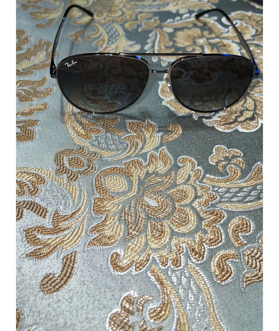 RAY BAN Серые металлические солнцезащитные очки, фото 8