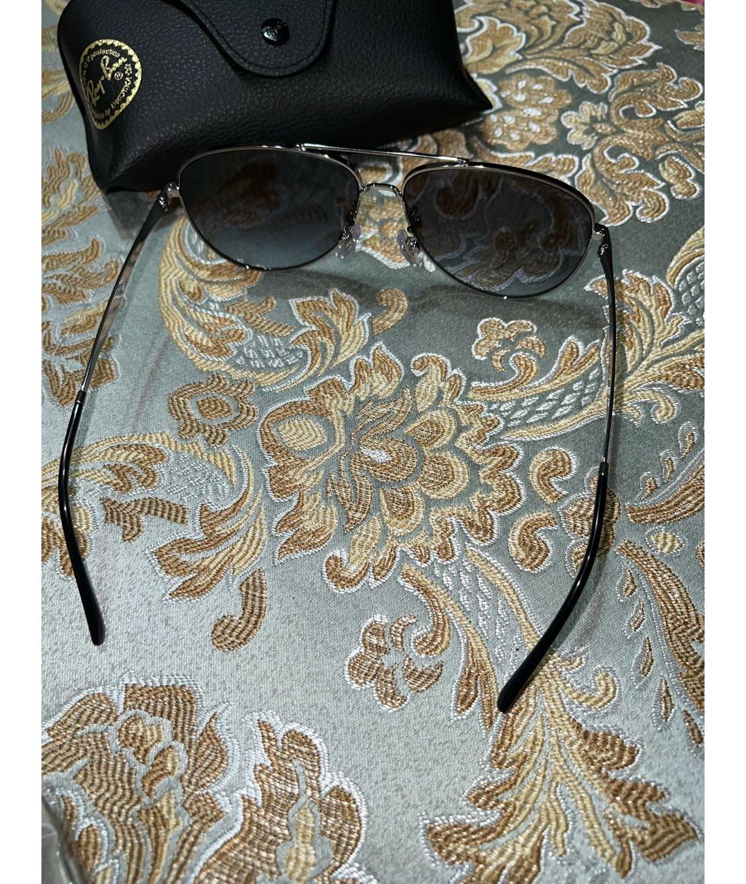 RAY BAN Серые металлические солнцезащитные очки, фото 5