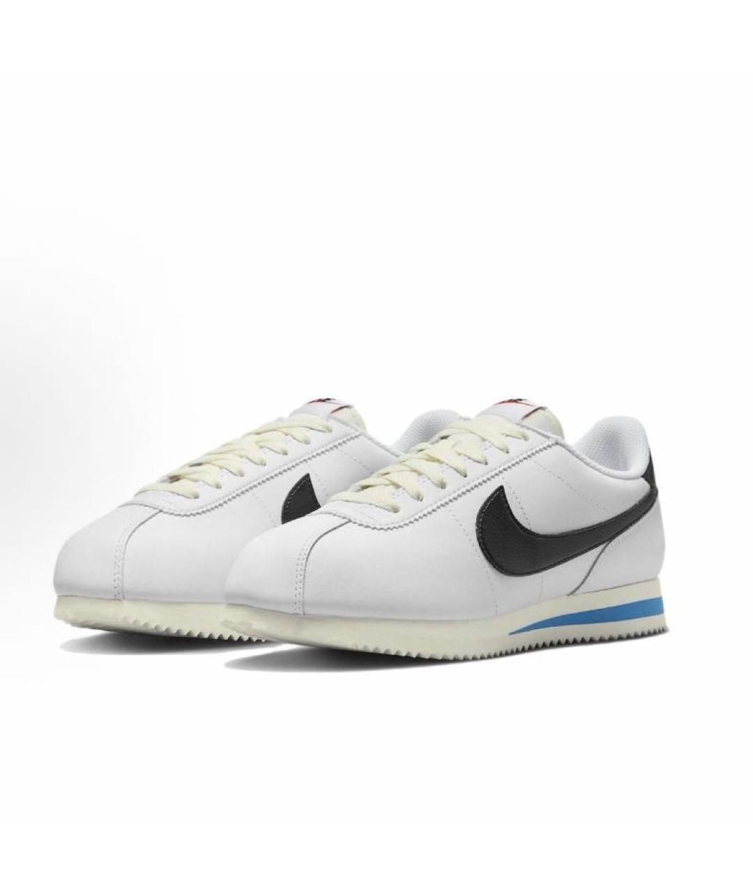 NIKE Белые кожаные низкие кроссовки / кеды, фото 3