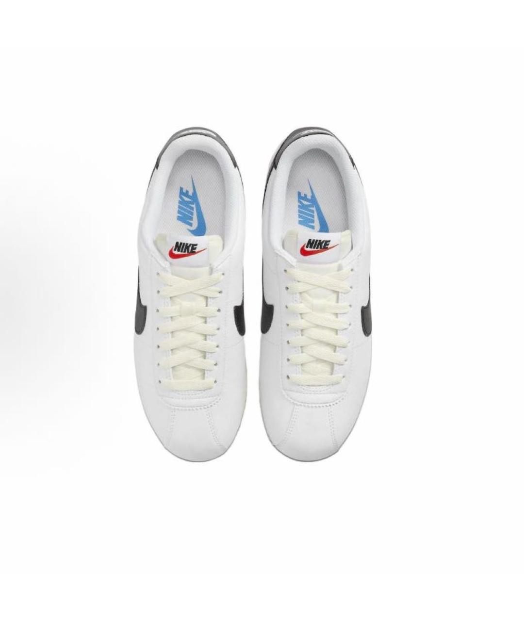 NIKE Белые кожаные низкие кроссовки / кеды, фото 2