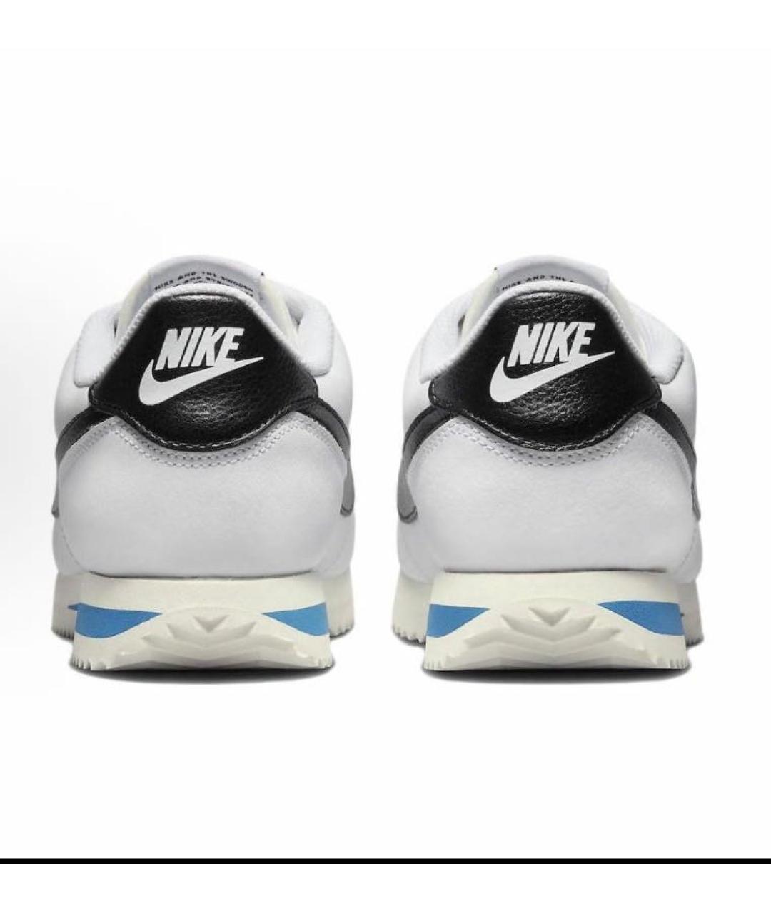 NIKE Белые кожаные низкие кроссовки / кеды, фото 4