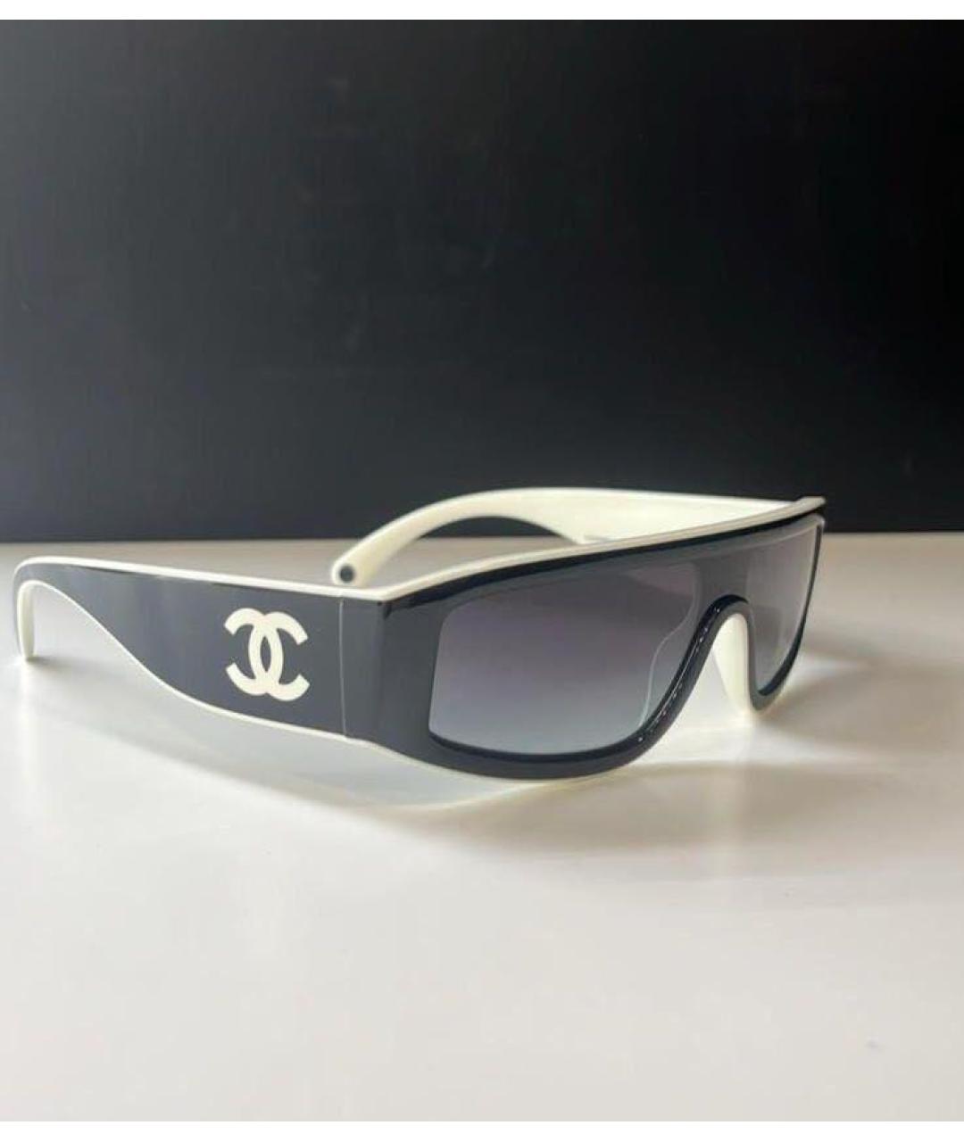 CHANEL Черные пластиковые солнцезащитные очки, фото 2