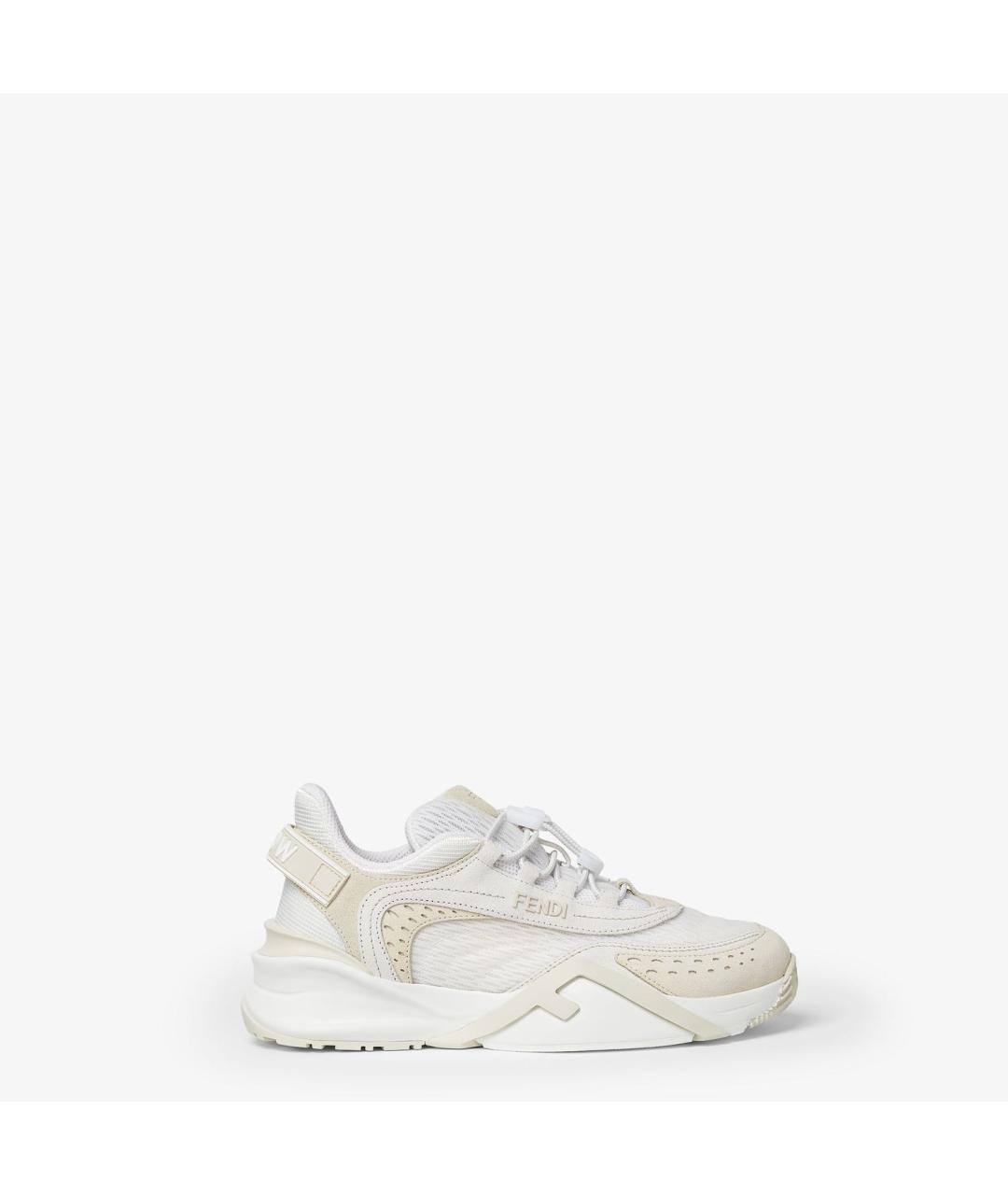 FENDI Белые кроссовки, фото 4