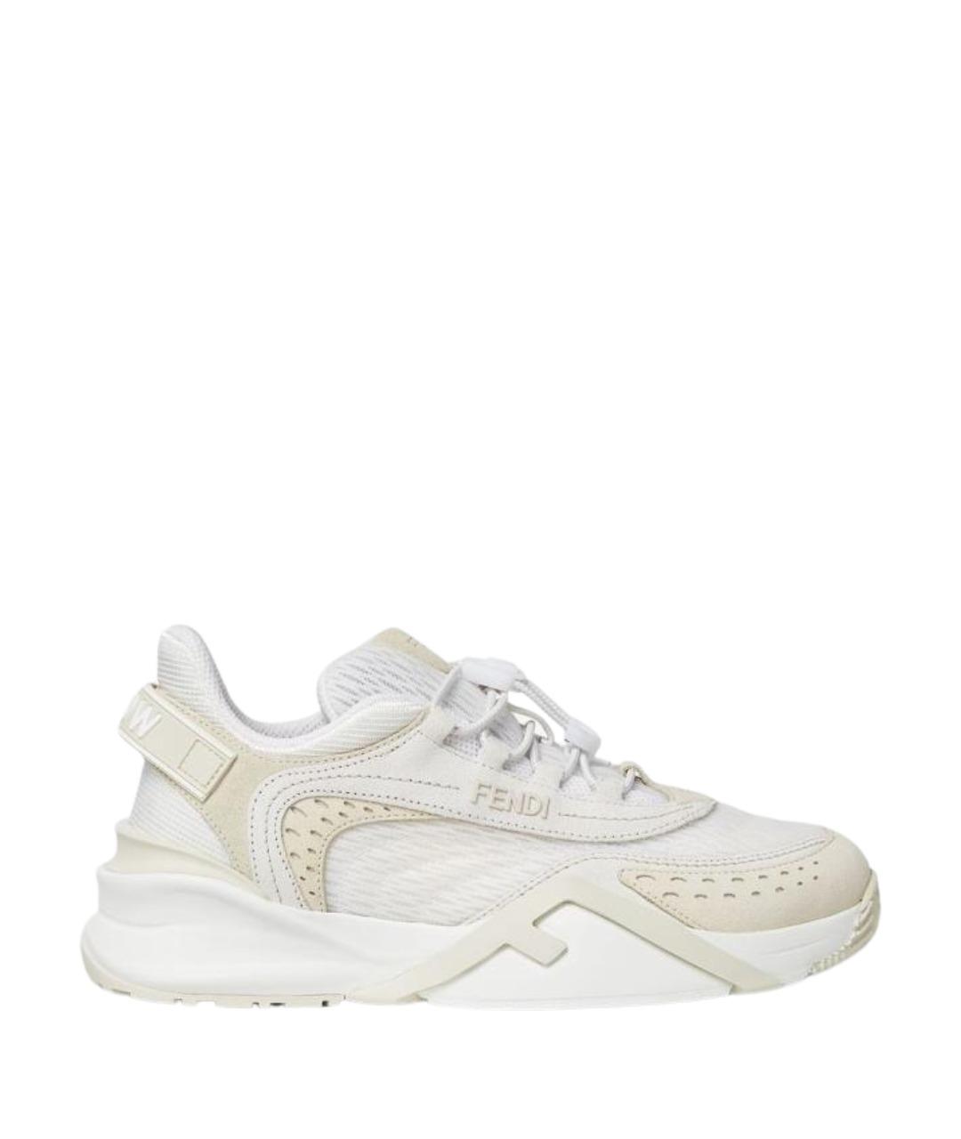 FENDI Белые кроссовки, фото 1