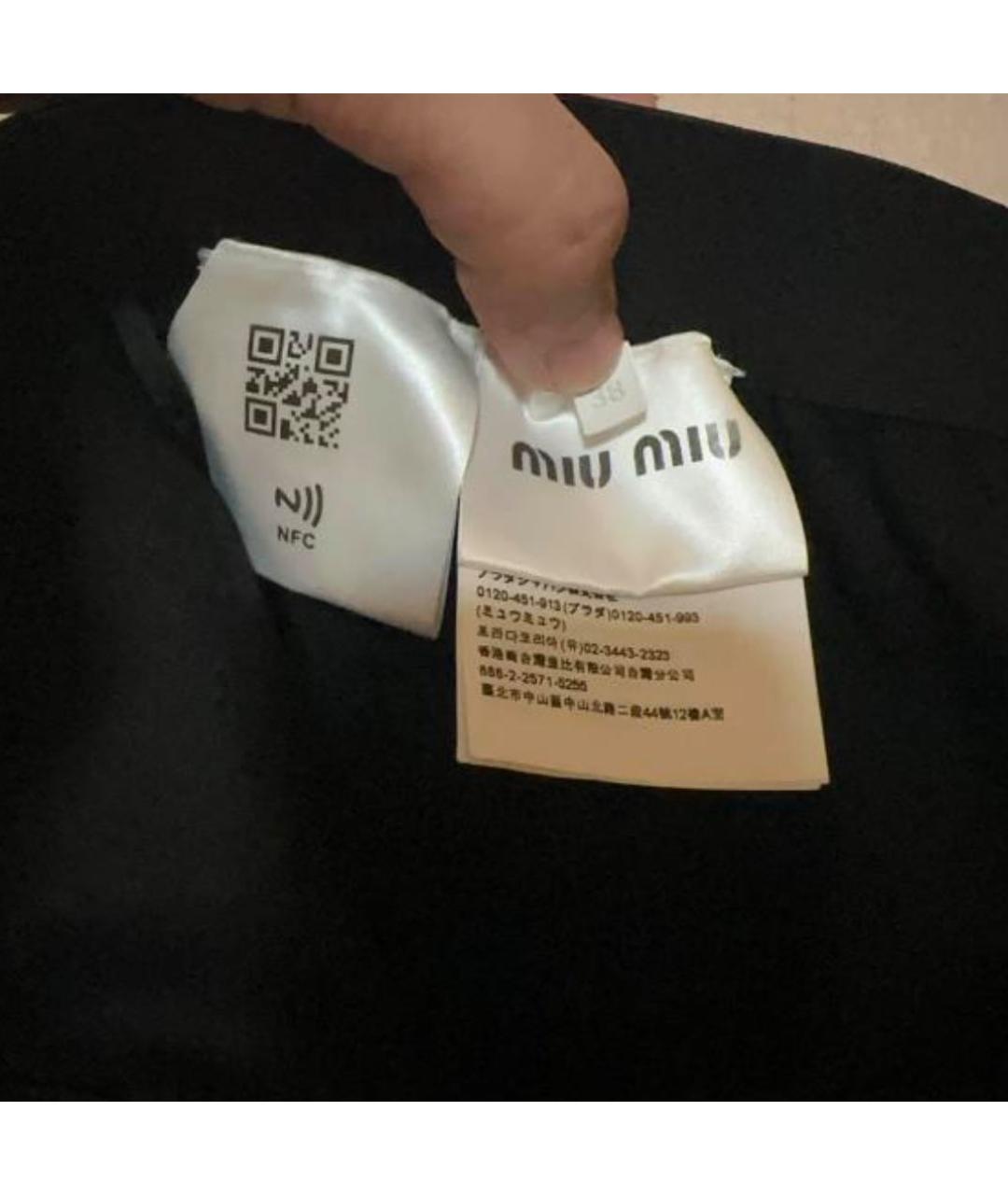 MIU MIU Черные шорты, фото 4