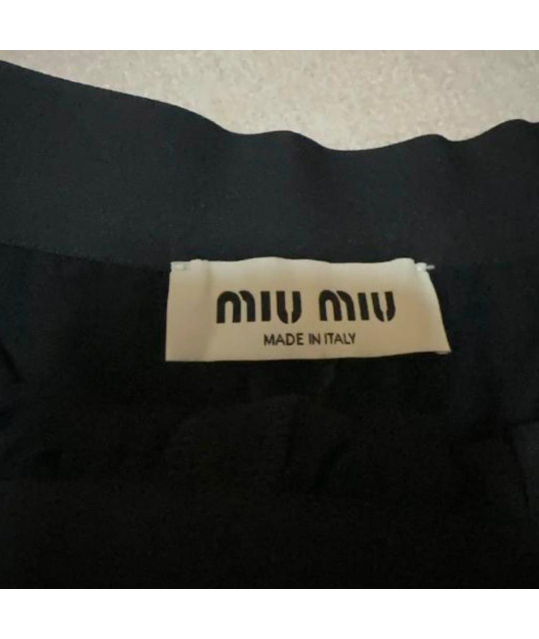MIU MIU Черные шорты, фото 3
