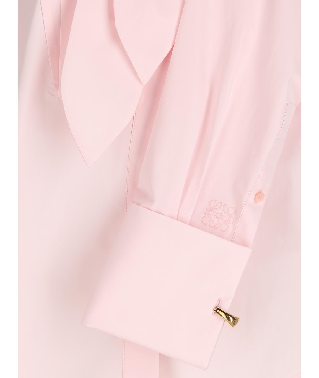 LOEWE Розовая хлопковая рубашка, фото 2