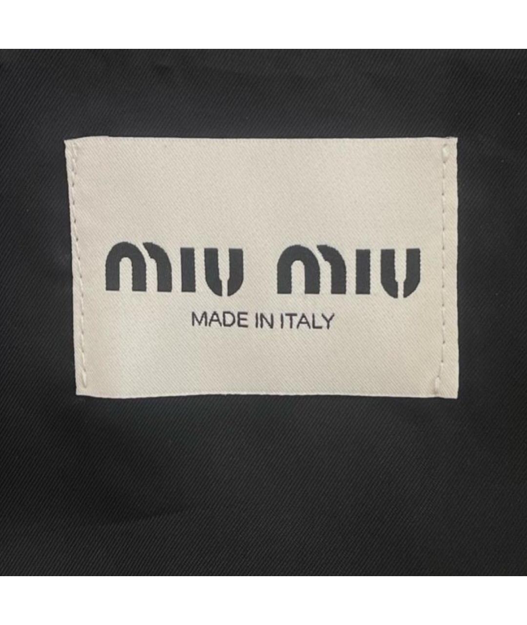 MIU MIU Черная деним куртка, фото 3