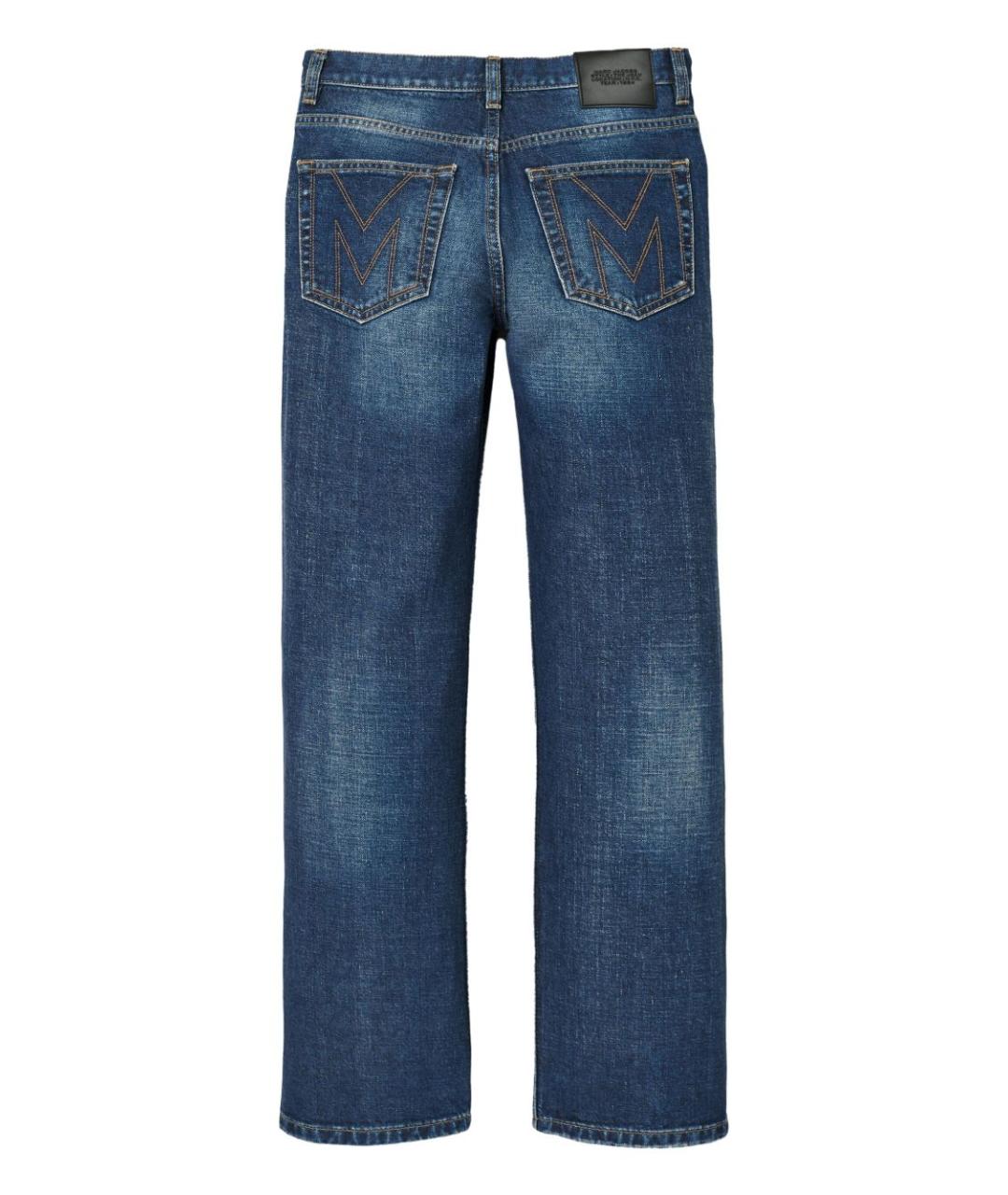 MARC JACOBS Синие хлопковые прямые джинсы, фото 3