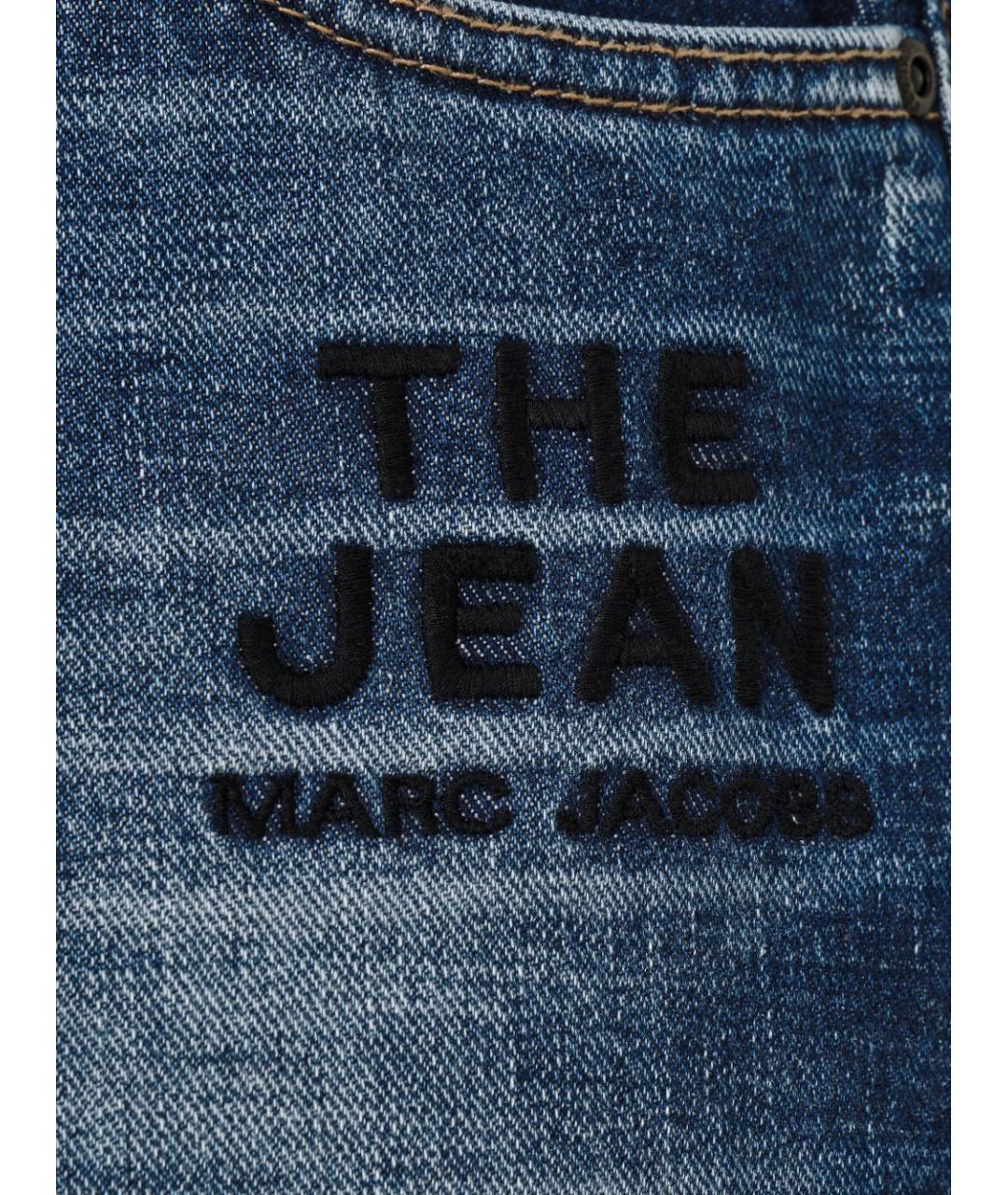MARC JACOBS Синие хлопковые прямые джинсы, фото 2