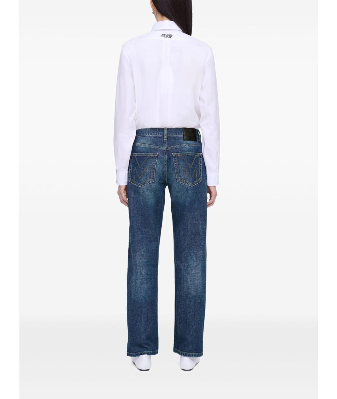 MARC JACOBS Синие хлопковые прямые джинсы, фото 5